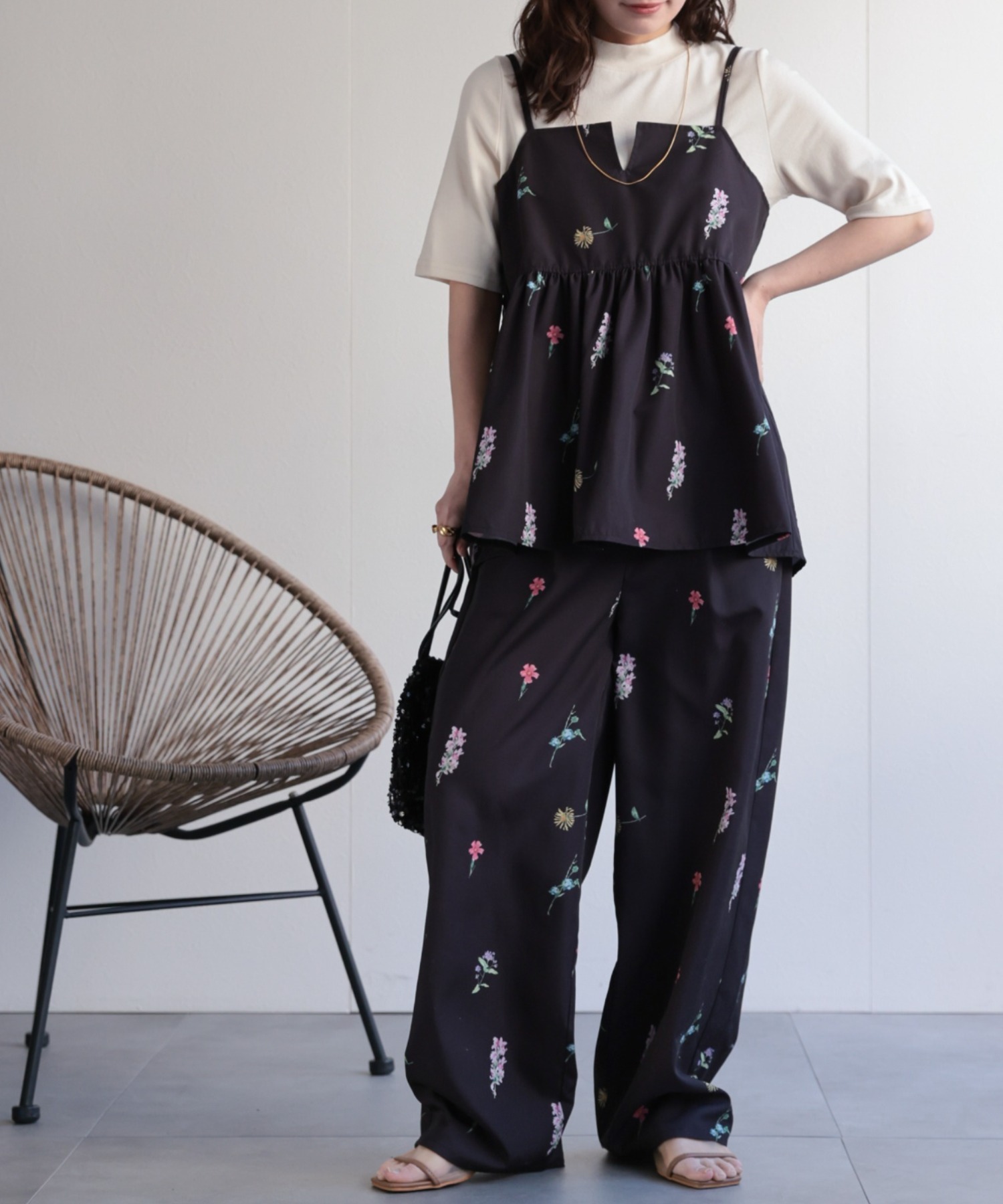 model：156cm 着用サイズ：FREE