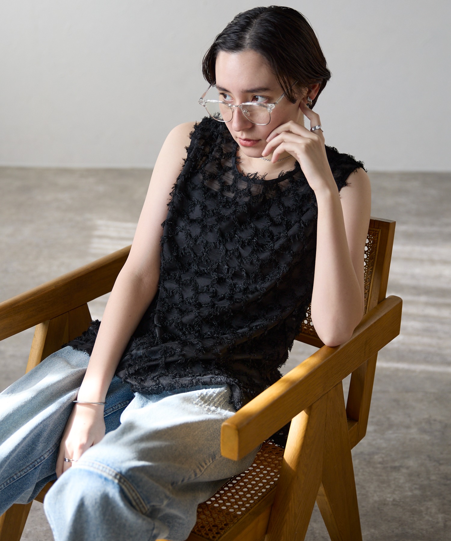 モデル身長:170cm　サイズ:FREE