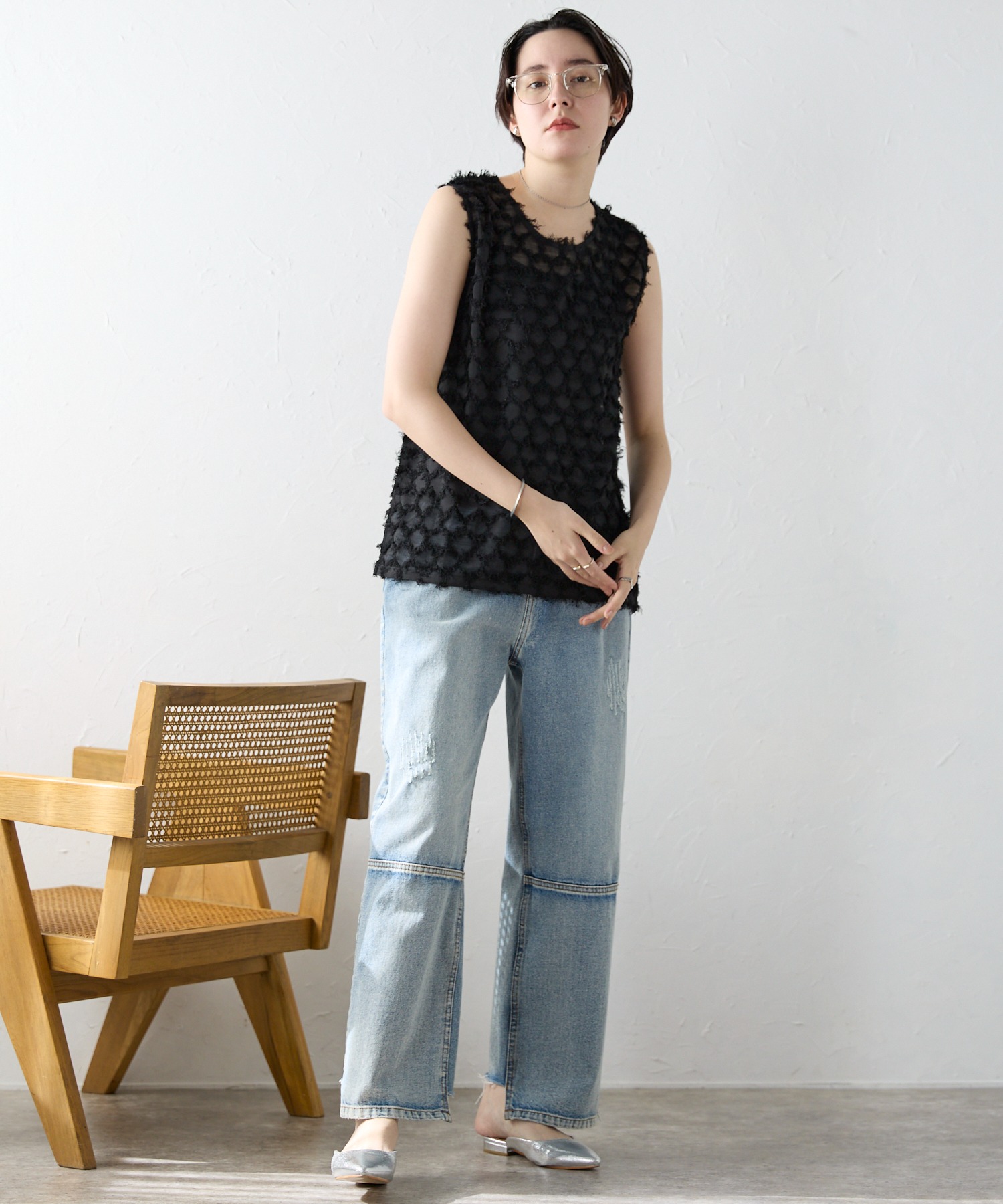 モデル身長:170cm　サイズ:FREE
