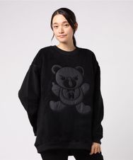 HYS BEAR刺繍 オーバーサイズスウェット