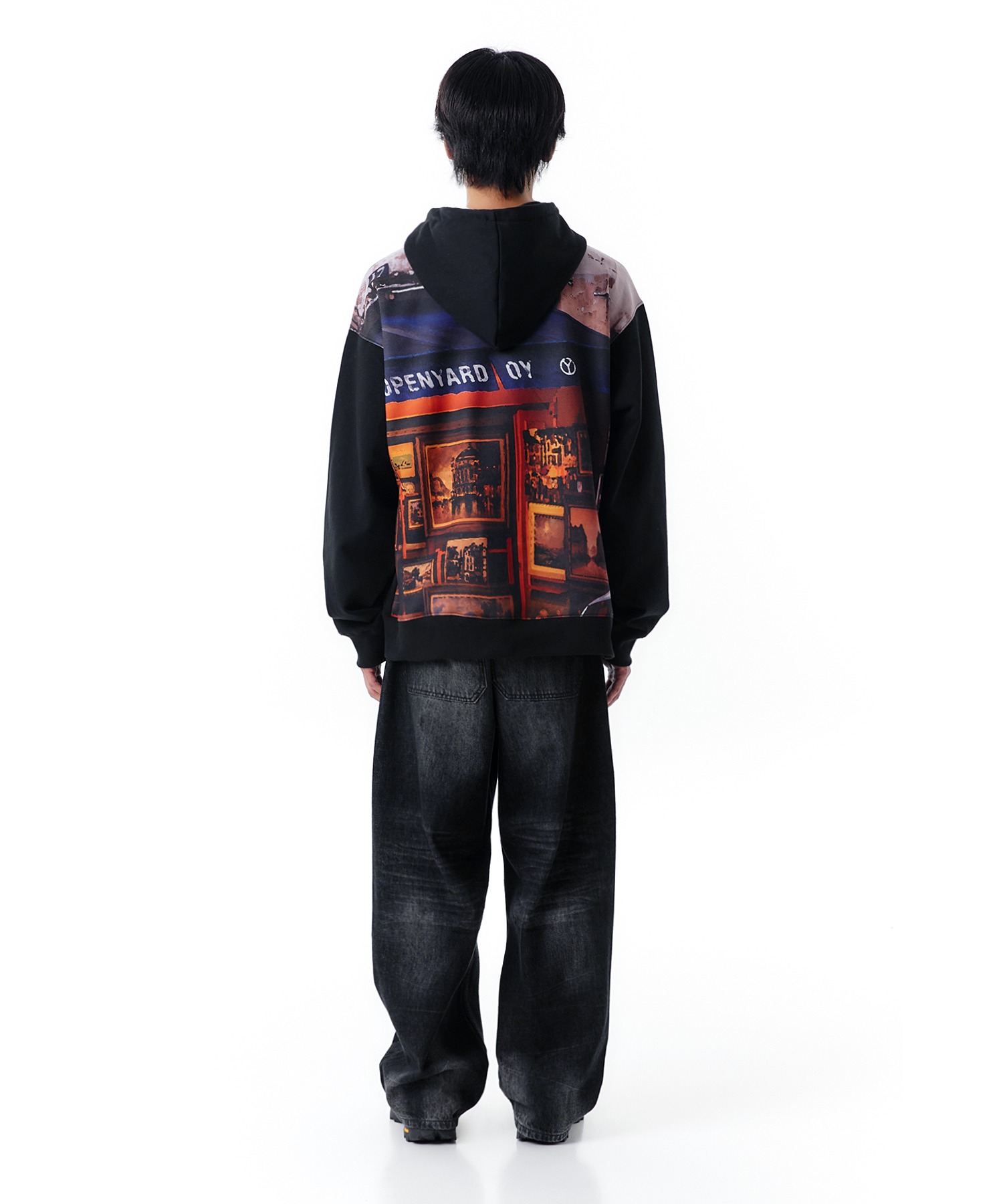 OY/オーワイ』BACK FILM HOODIE ZIP UP/バックフィルム ジップアップ 