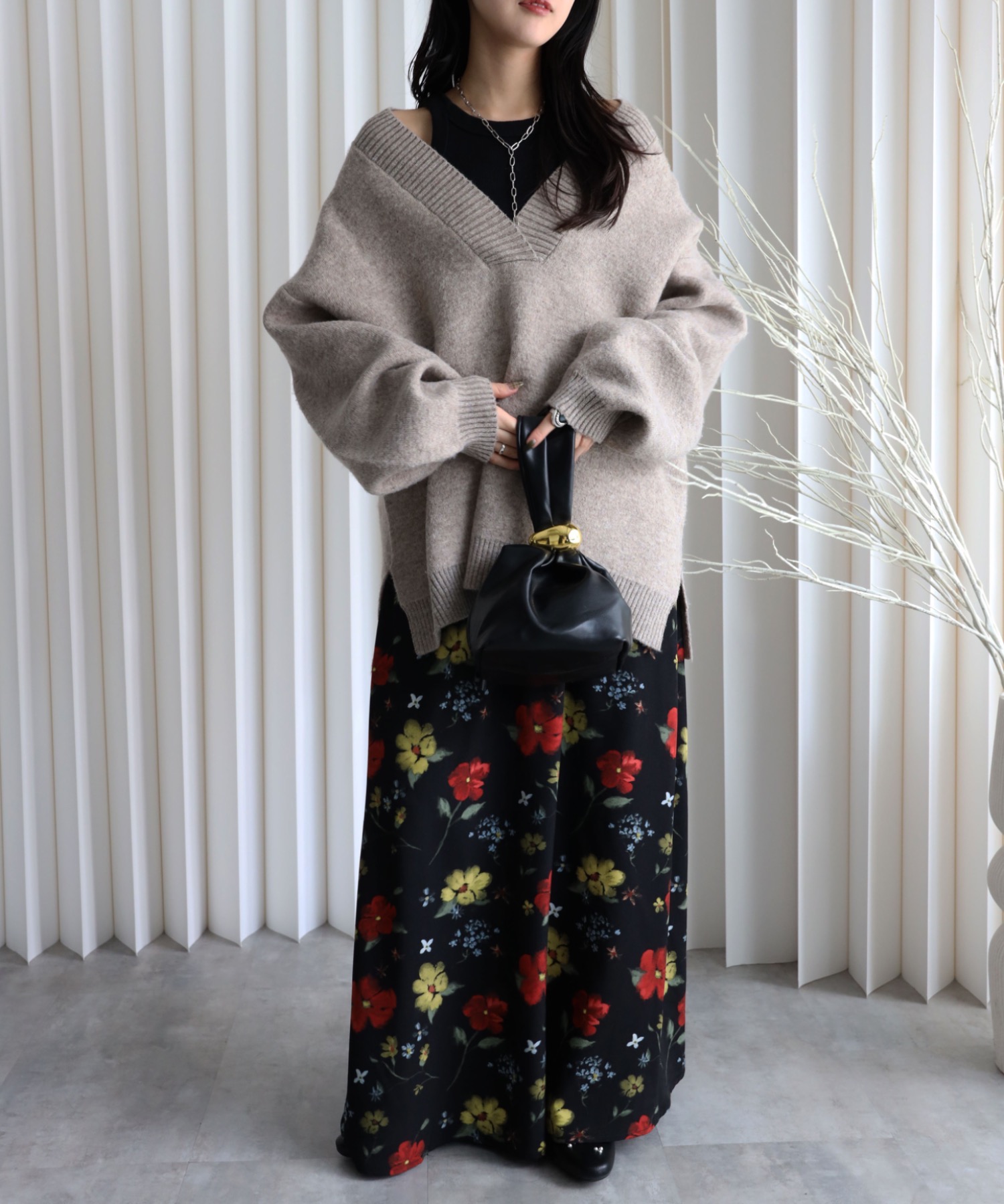 model：164cm. 着用サイズ：FREE