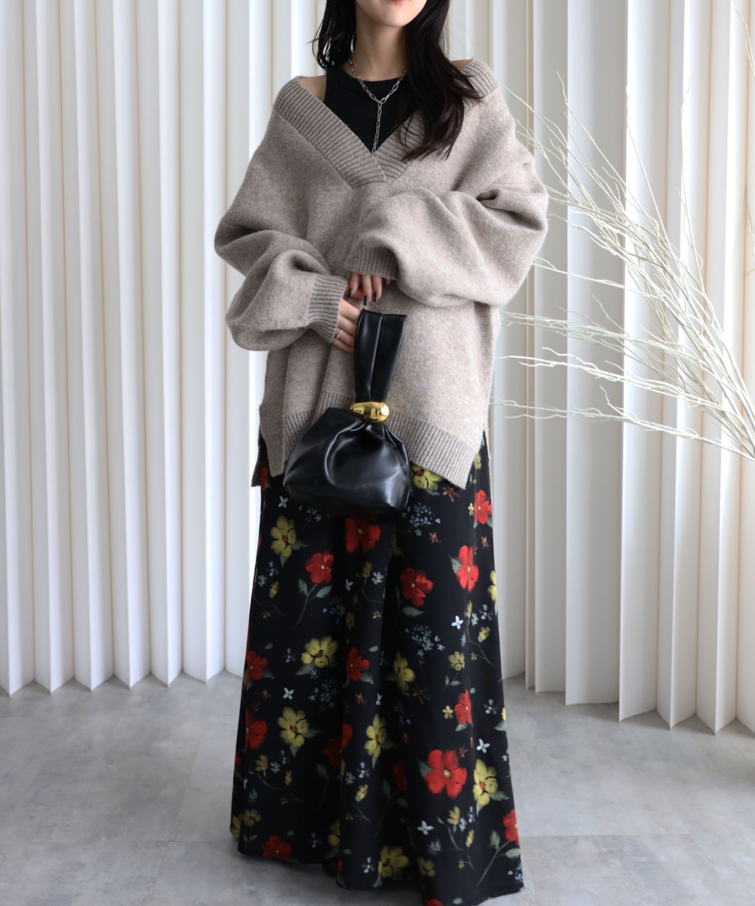 model：164cm. 着用サイズ：FREE