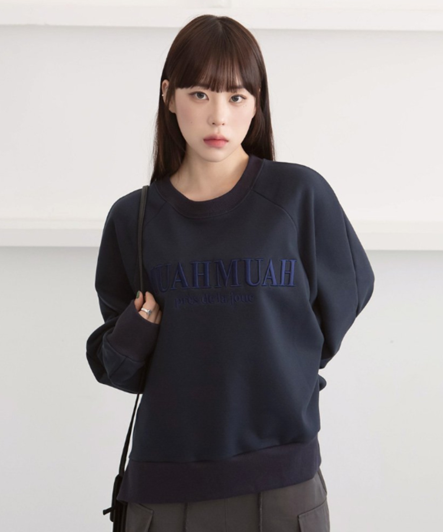 A'GEM/9 × .kom『muah muah/ムーアムーア』STITCH VOLUME CROP