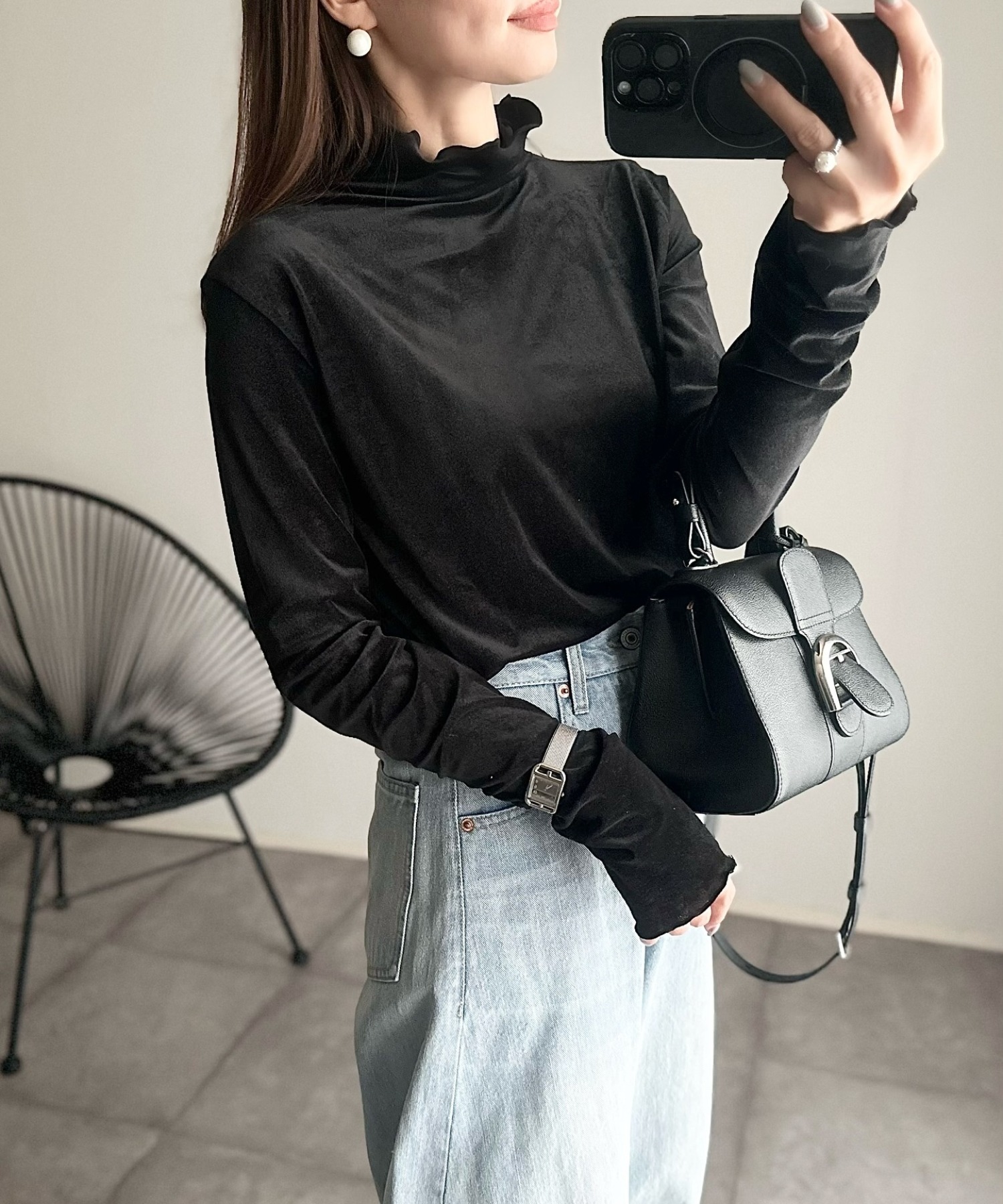 model：H157 着用サイズ：FREE
