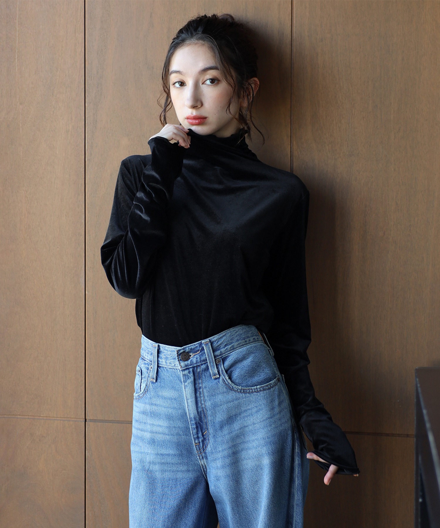 model：H163 着用サイズ：FREE