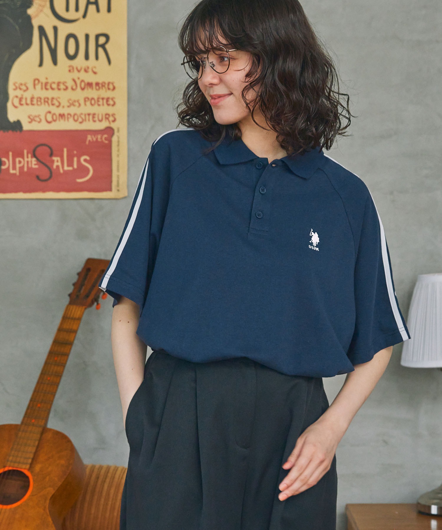 U.S. POLO ASSN. / ユーエスポロアッスン 別注 サイドライン 半袖