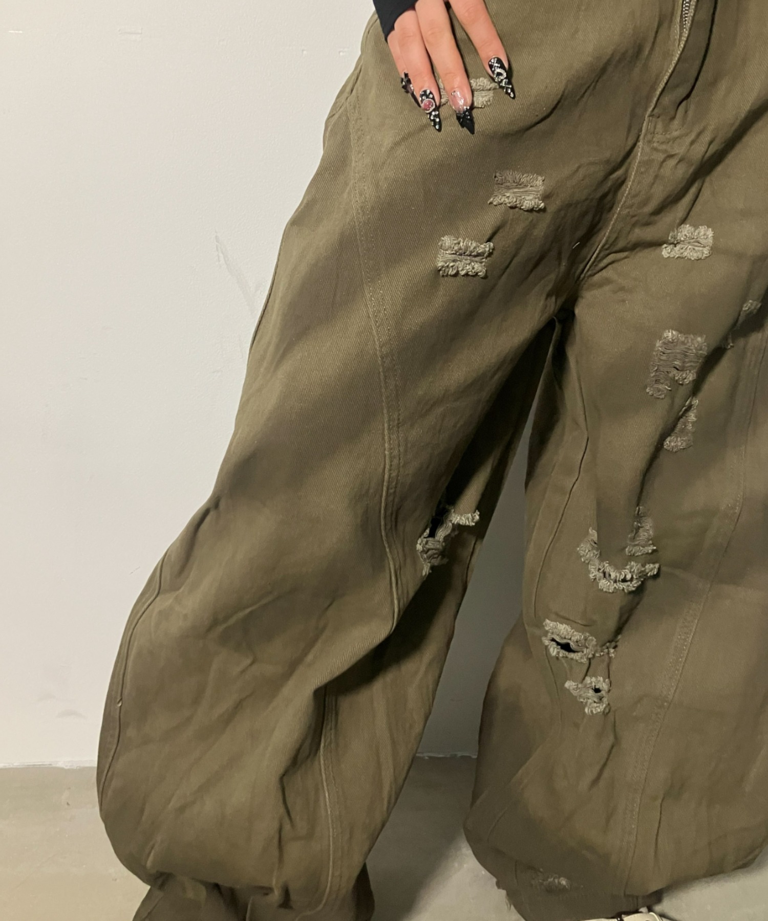 A'GEM/9 × .kom 『.KOM/ドットケーオーエム』 Camo Distressed Cargo