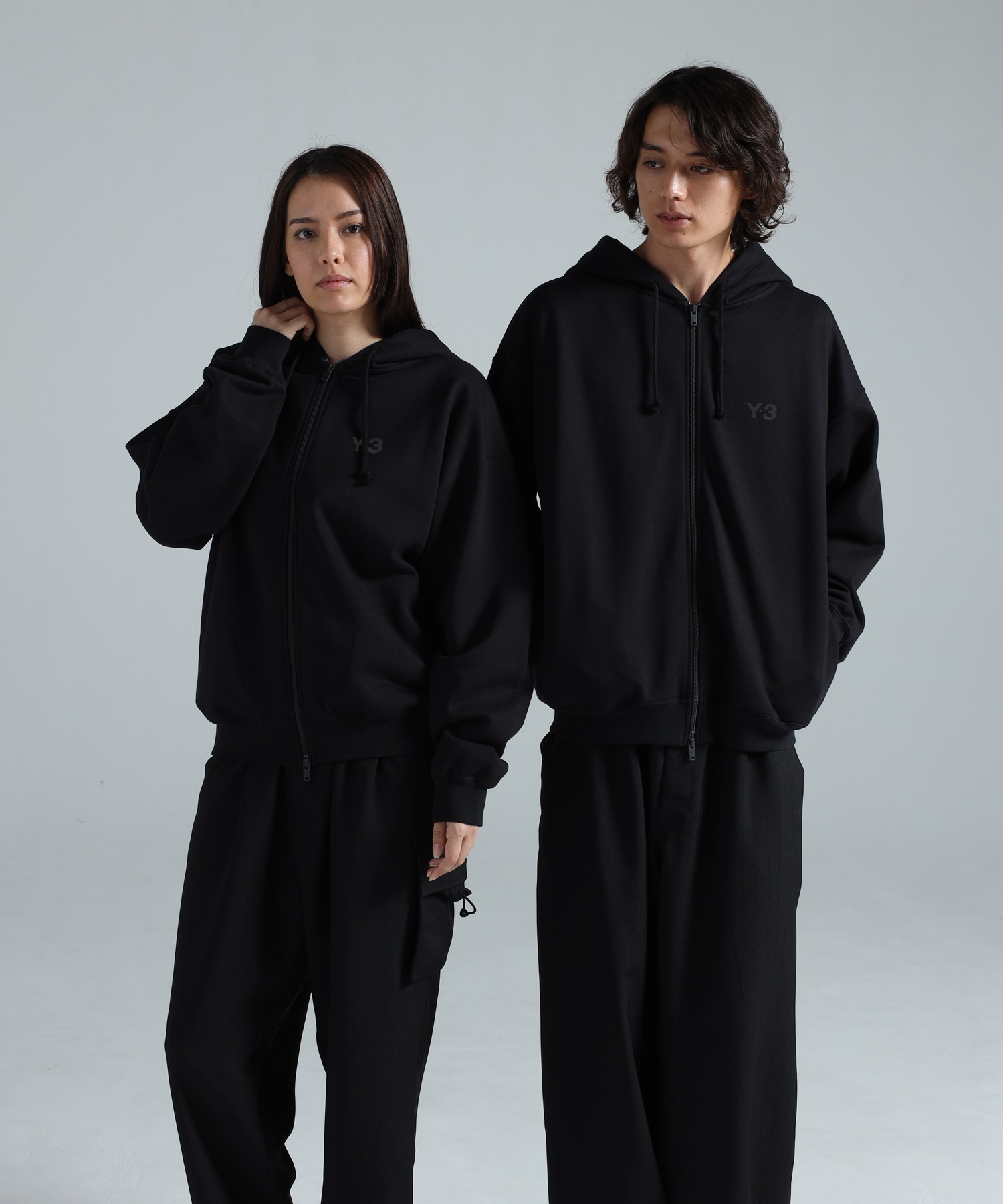 Y-3 BRUSHED TERRY ZIP HOODIE Y-3│Y-3 ワイスリー