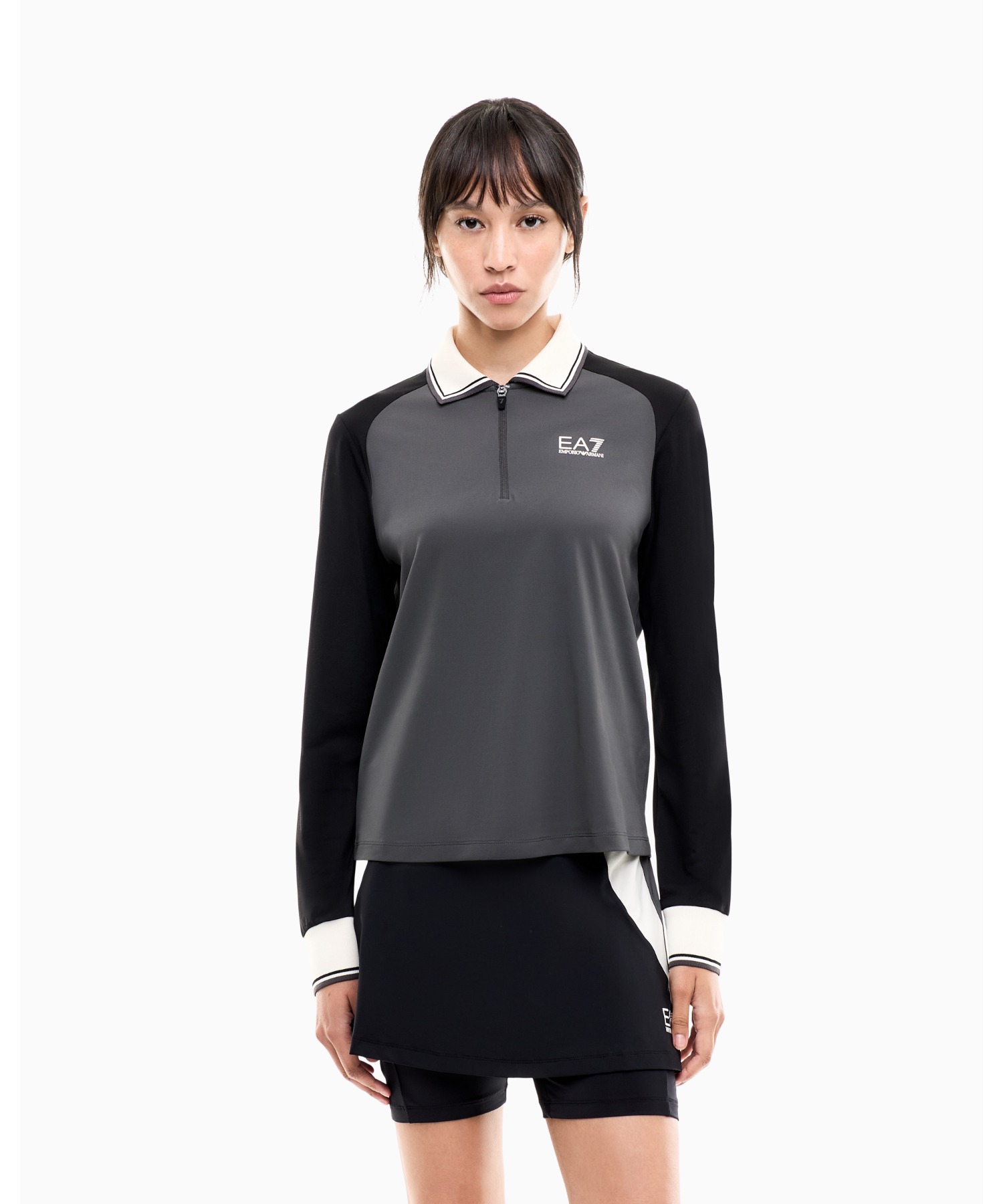 EMPORIO ARMANI EA7 винтажная спортивная рубашка‑поло длинный рукав Golf Pro (онлайн лимитед)