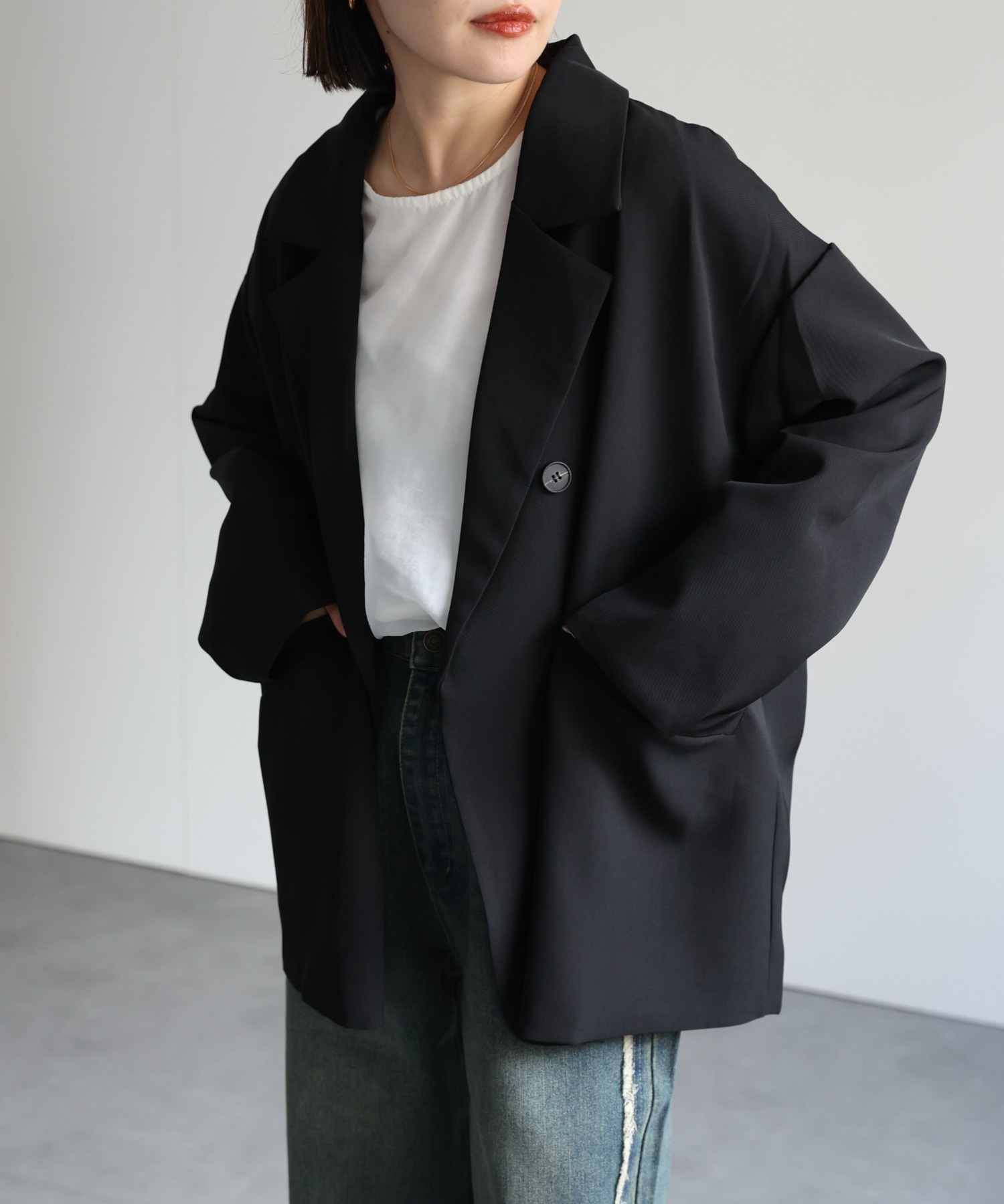 model:162㎝　着用サイズ：FREE