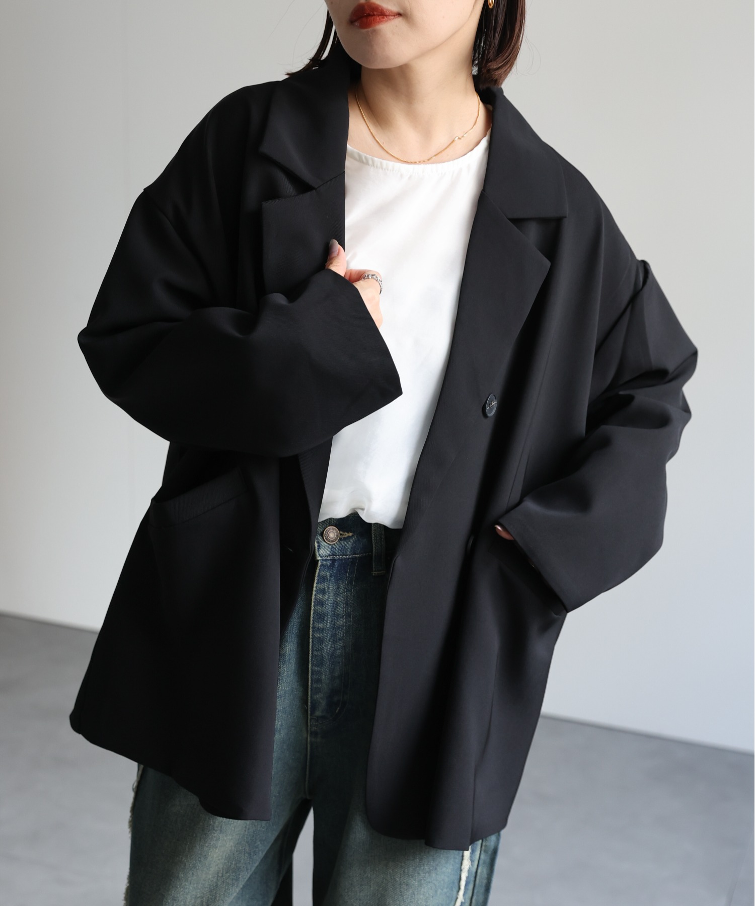model:162㎝　着用サイズ：FREE