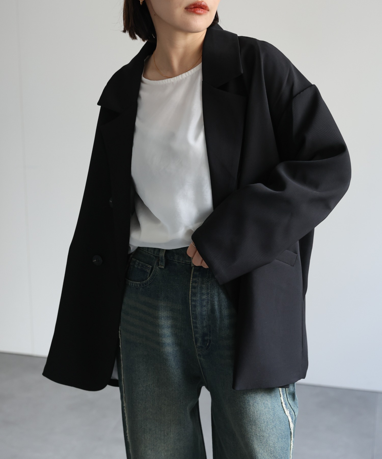 model:162㎝　着用サイズ：FREE