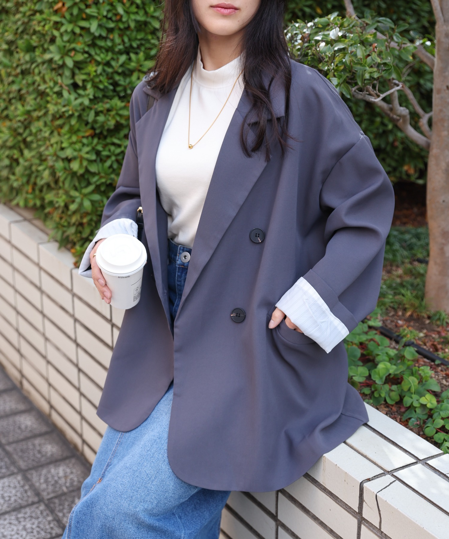 model:157㎝　着用サイズ：FREE