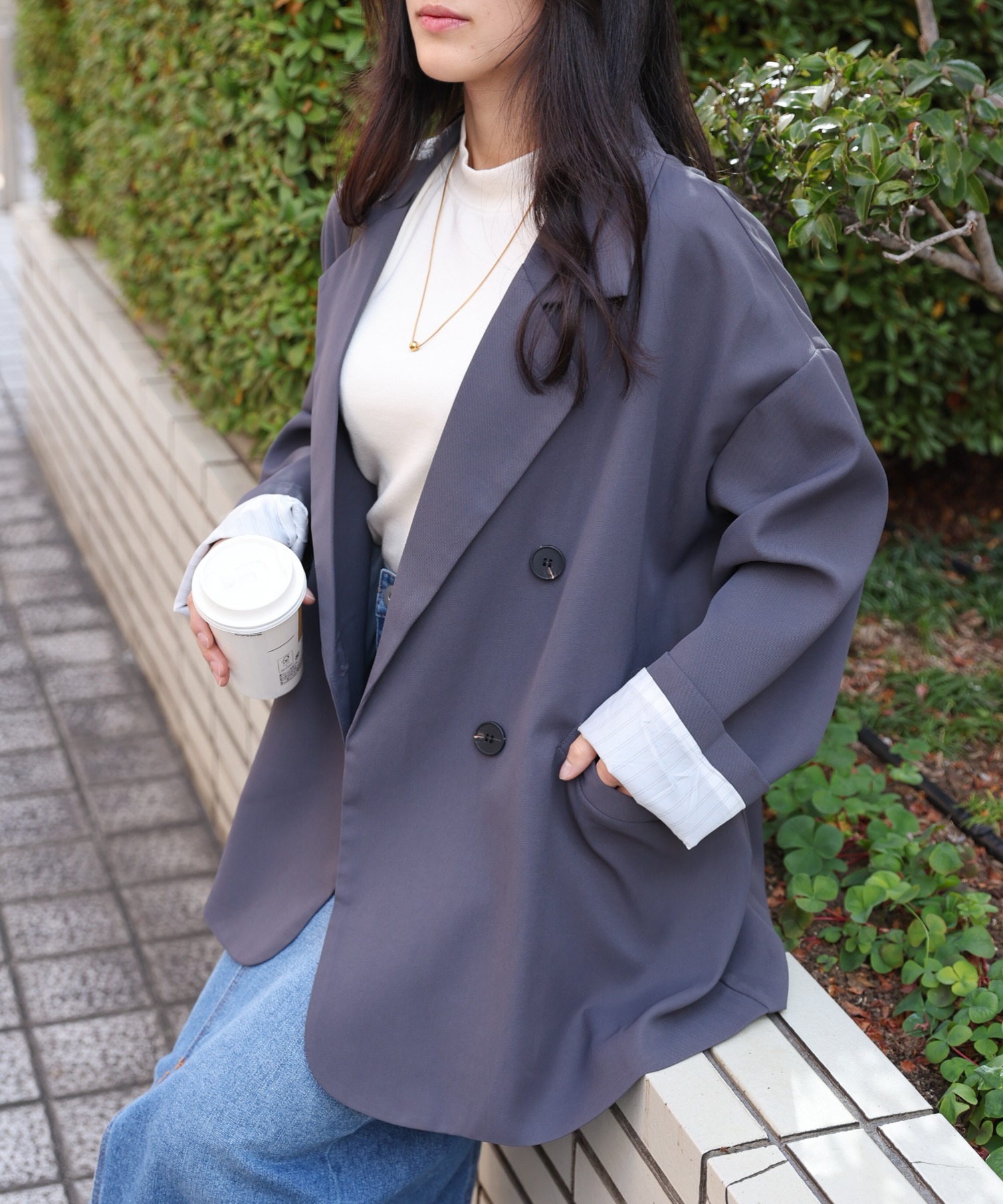 model:157㎝　着用サイズ：FREE