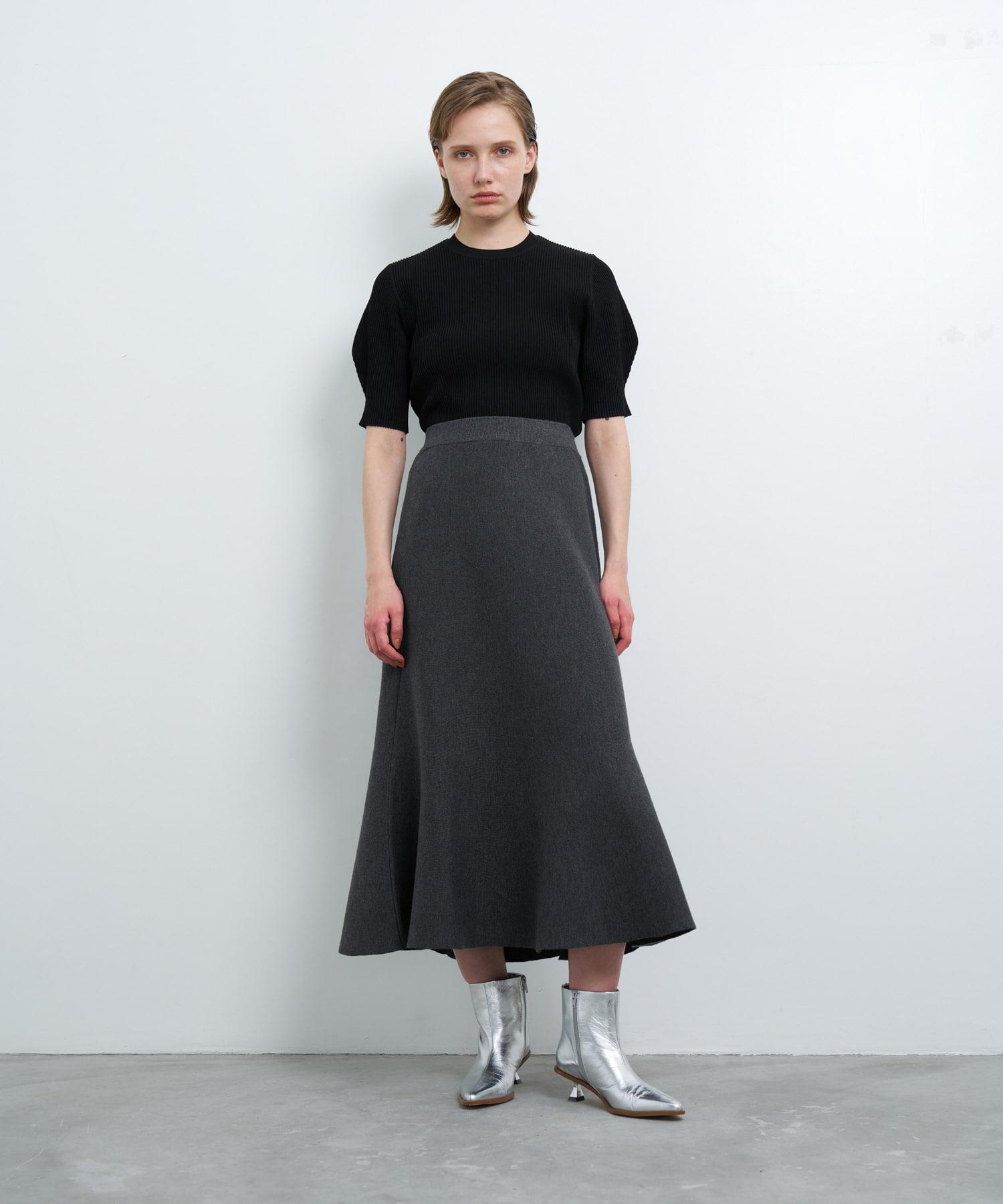 ダブルフェイスニットスカート