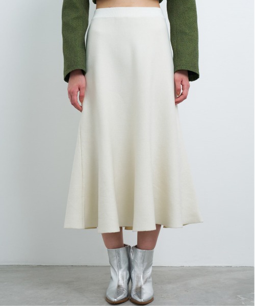 ダブルフェイスニットスカート