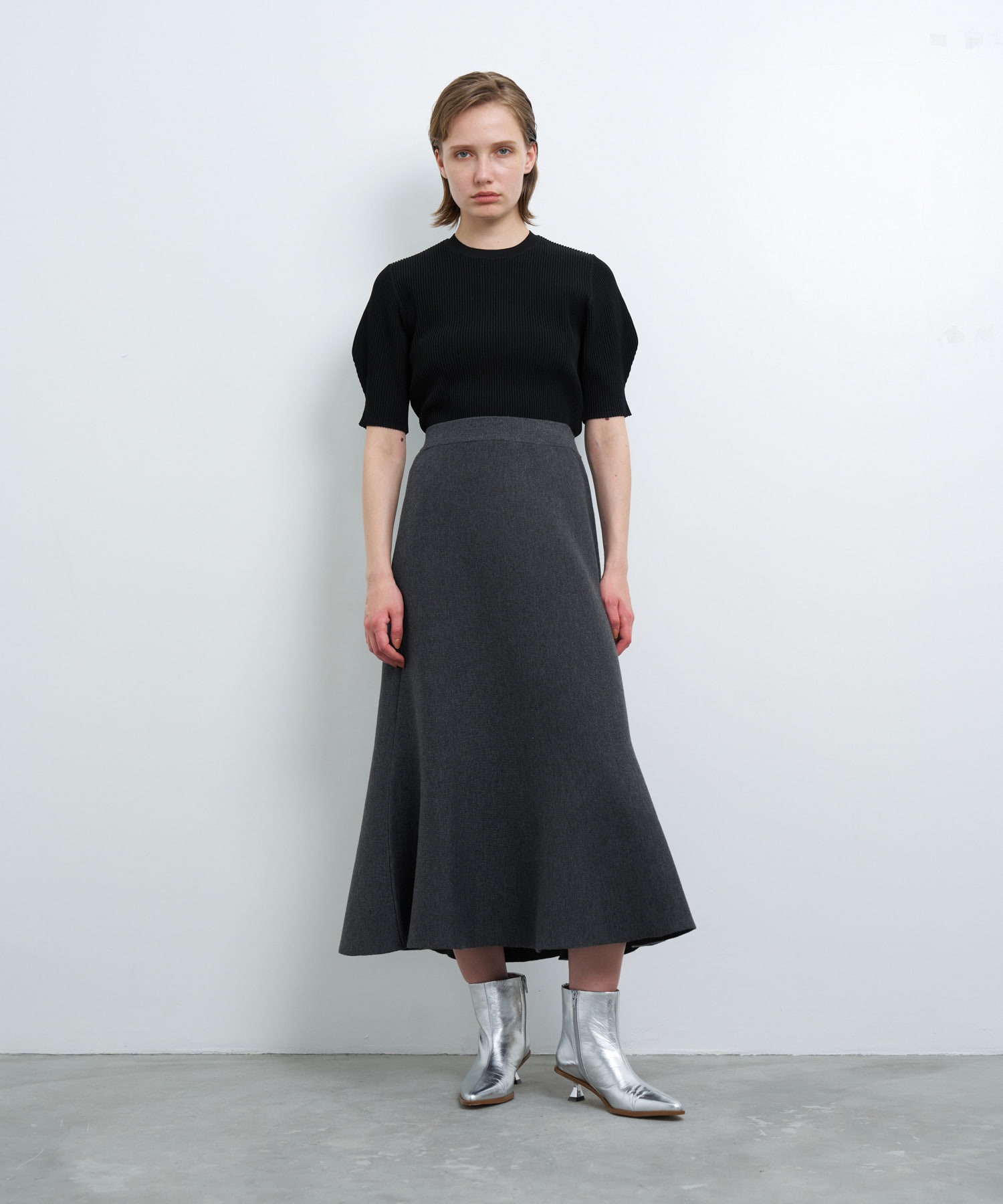 ダブルフェイスニットスカート
