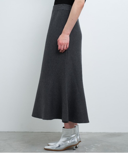 ダブルフェイスニットスカート