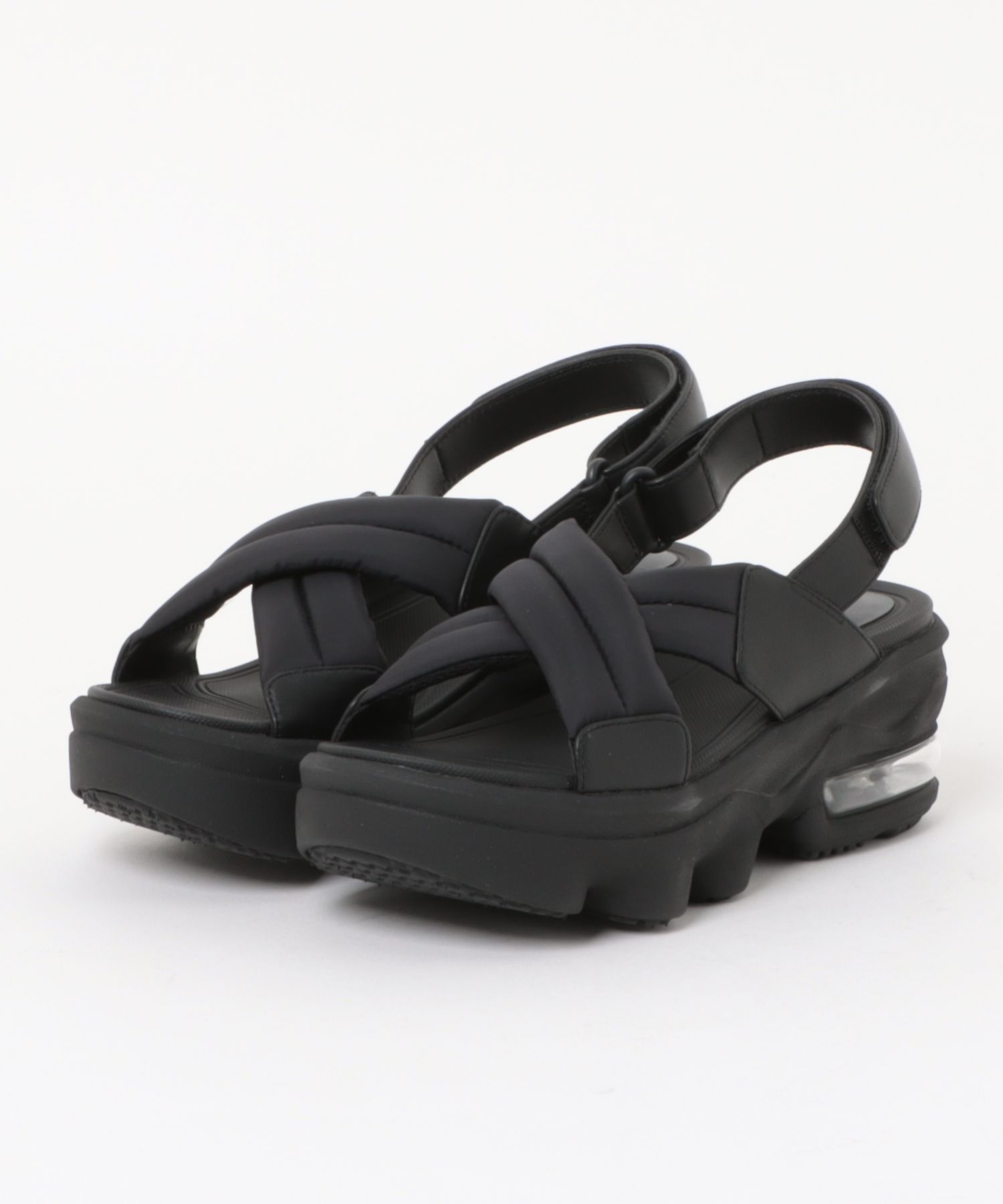 厚底】パデッドクロス スポーツサンダル ALL BLACK│Jeffrey Campbell