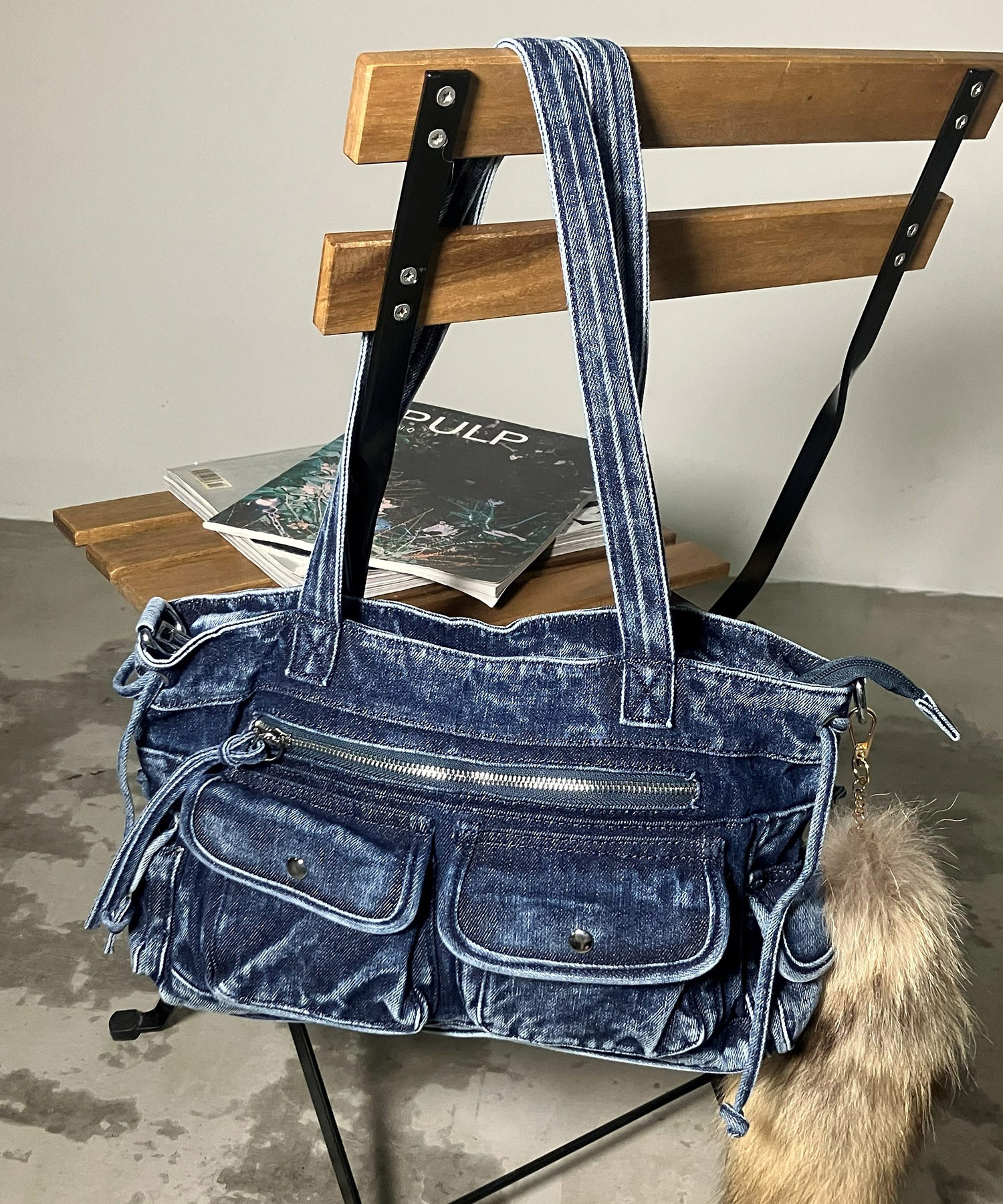 A'GEM/9 × .kom 『.KOM/ドットケーオーエム』 Washed Denim Multi