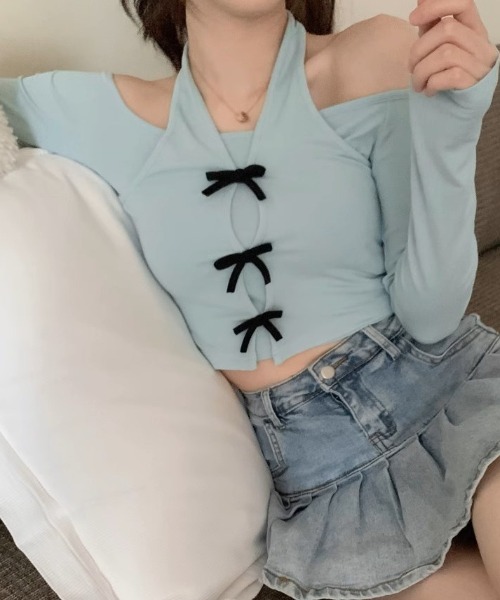 A'GEM/9 × .kom 『.KOM/ドットケーオーエム』肩空きトップス .KOM│A