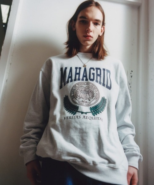 A'GEM/9 × .kom『mahagrid/マハグリッド』LAUREL SWEATSHIRT/ローレル