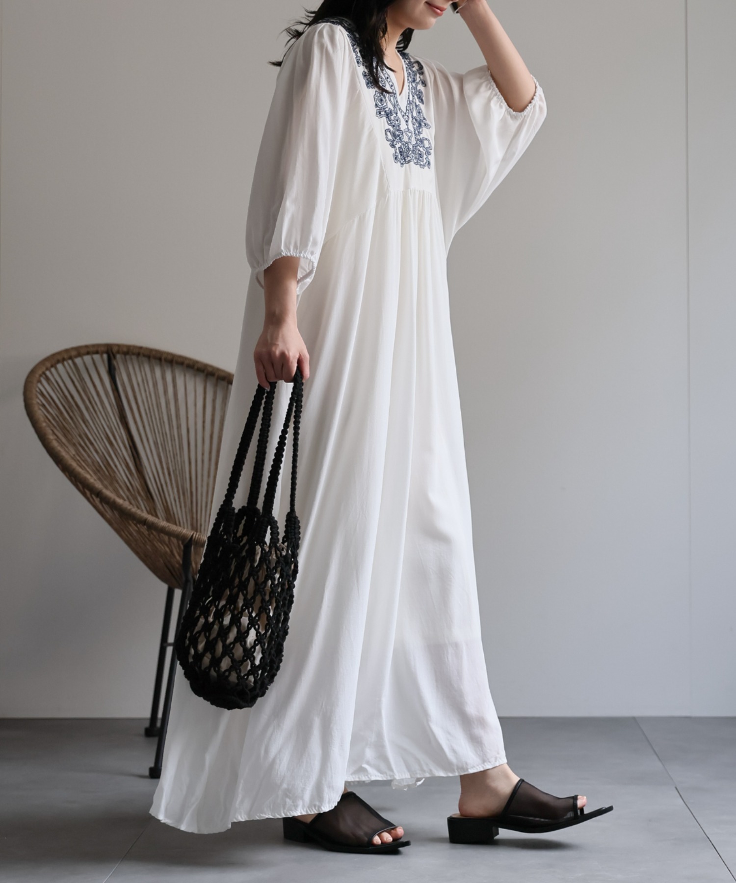 model：156cm 着用サイズ：FREE