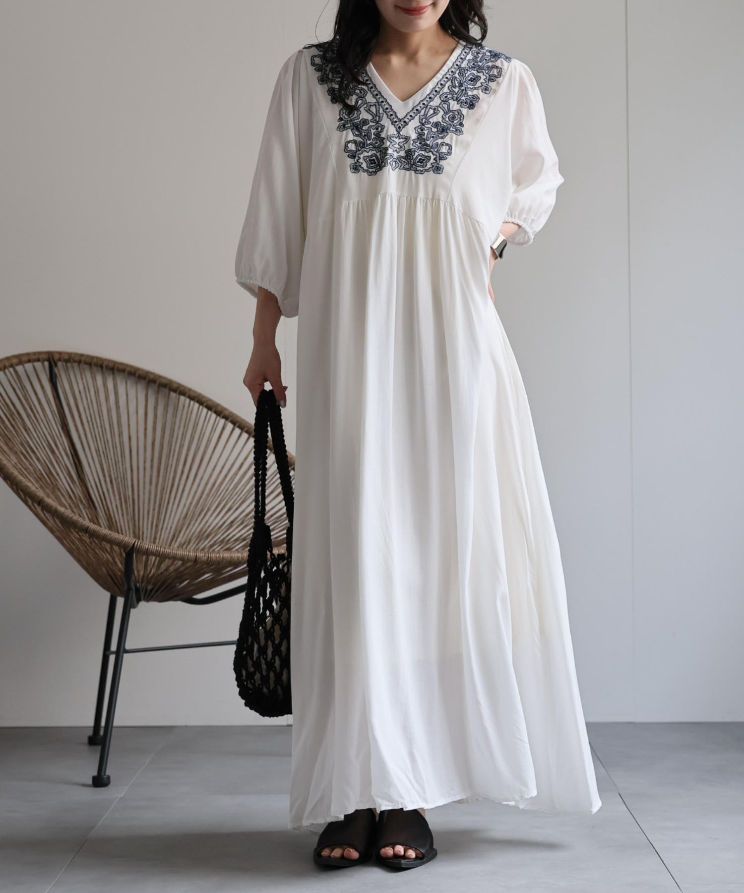model：156cm 着用サイズ：FREE