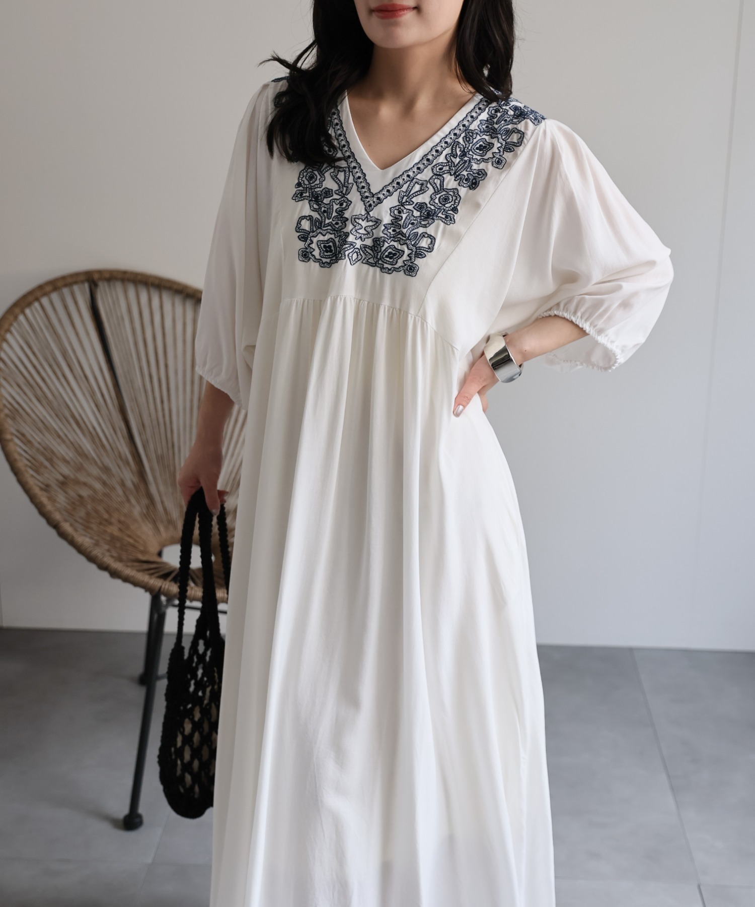 model：156cm 着用サイズ：FREE