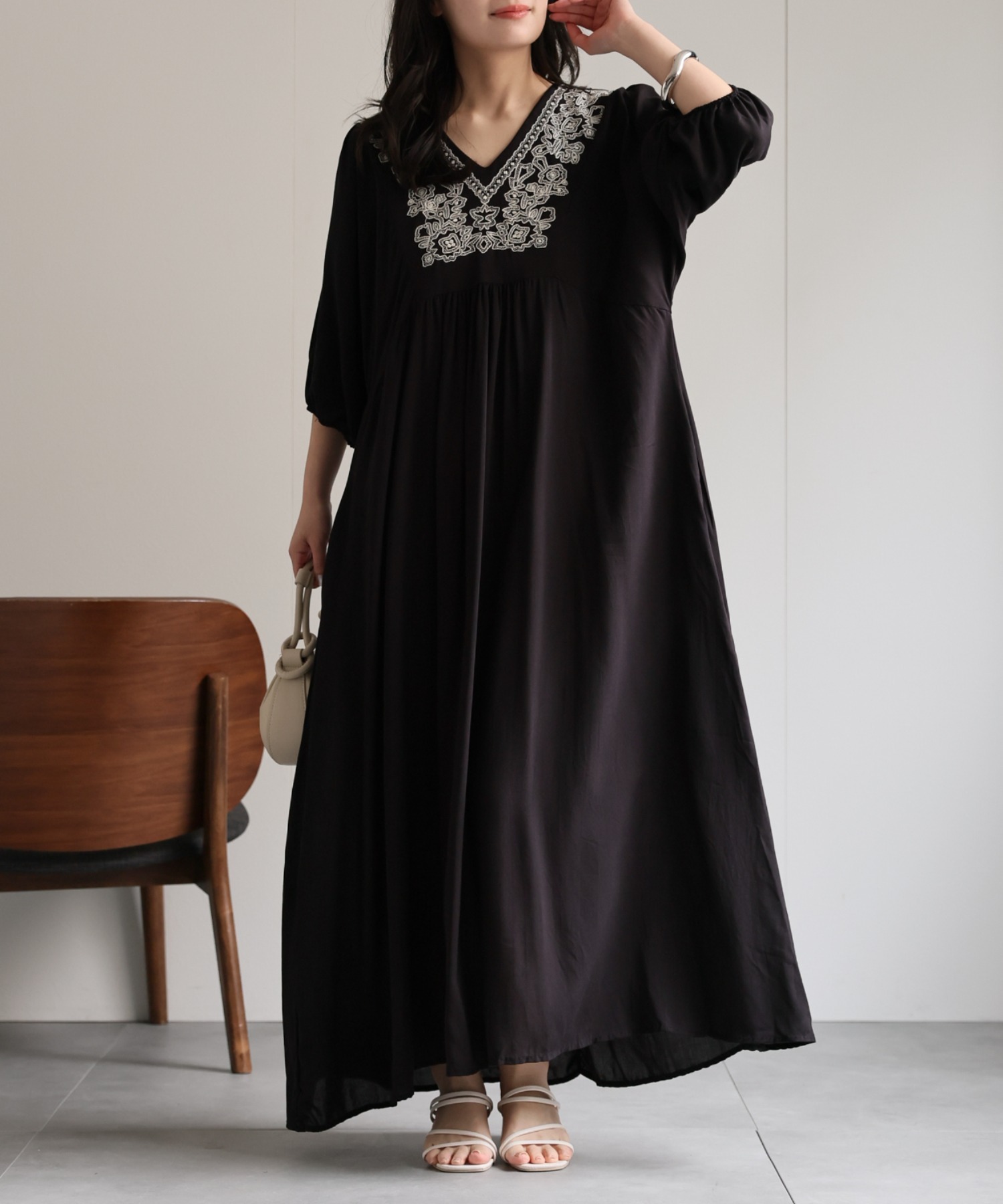 model：156cm 着用サイズ：FREE