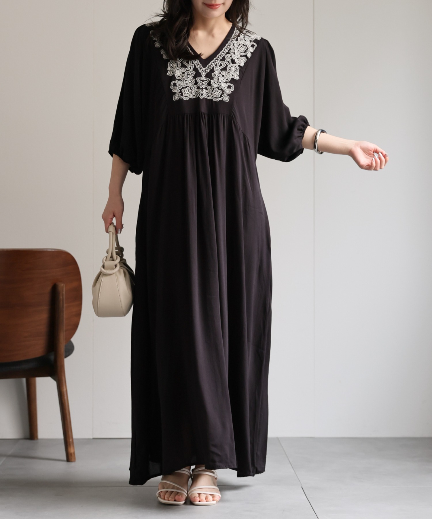 model：156cm 着用サイズ：FREE