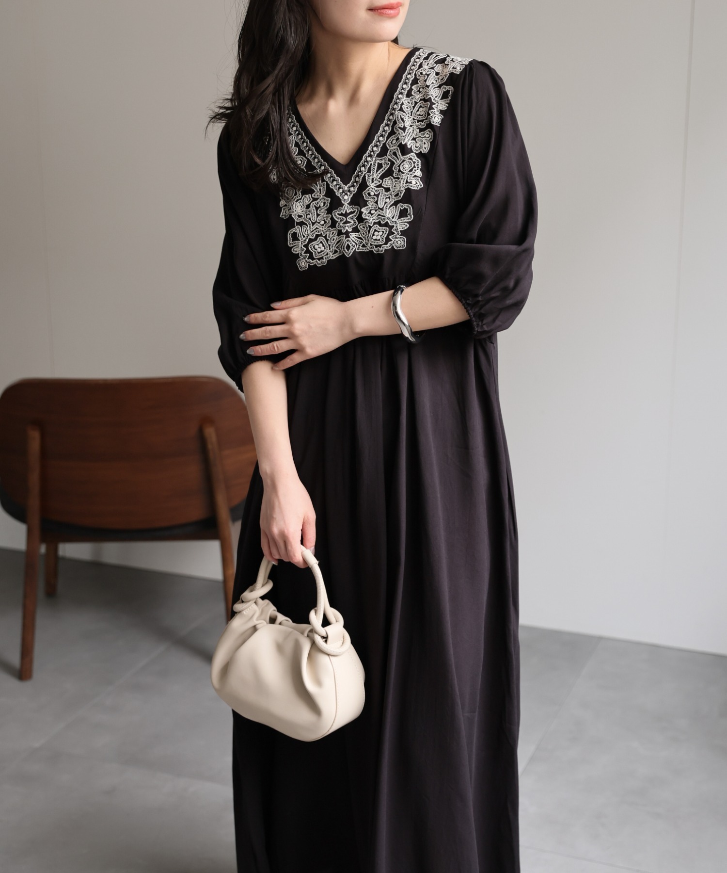 model：156cm 着用サイズ：FREE