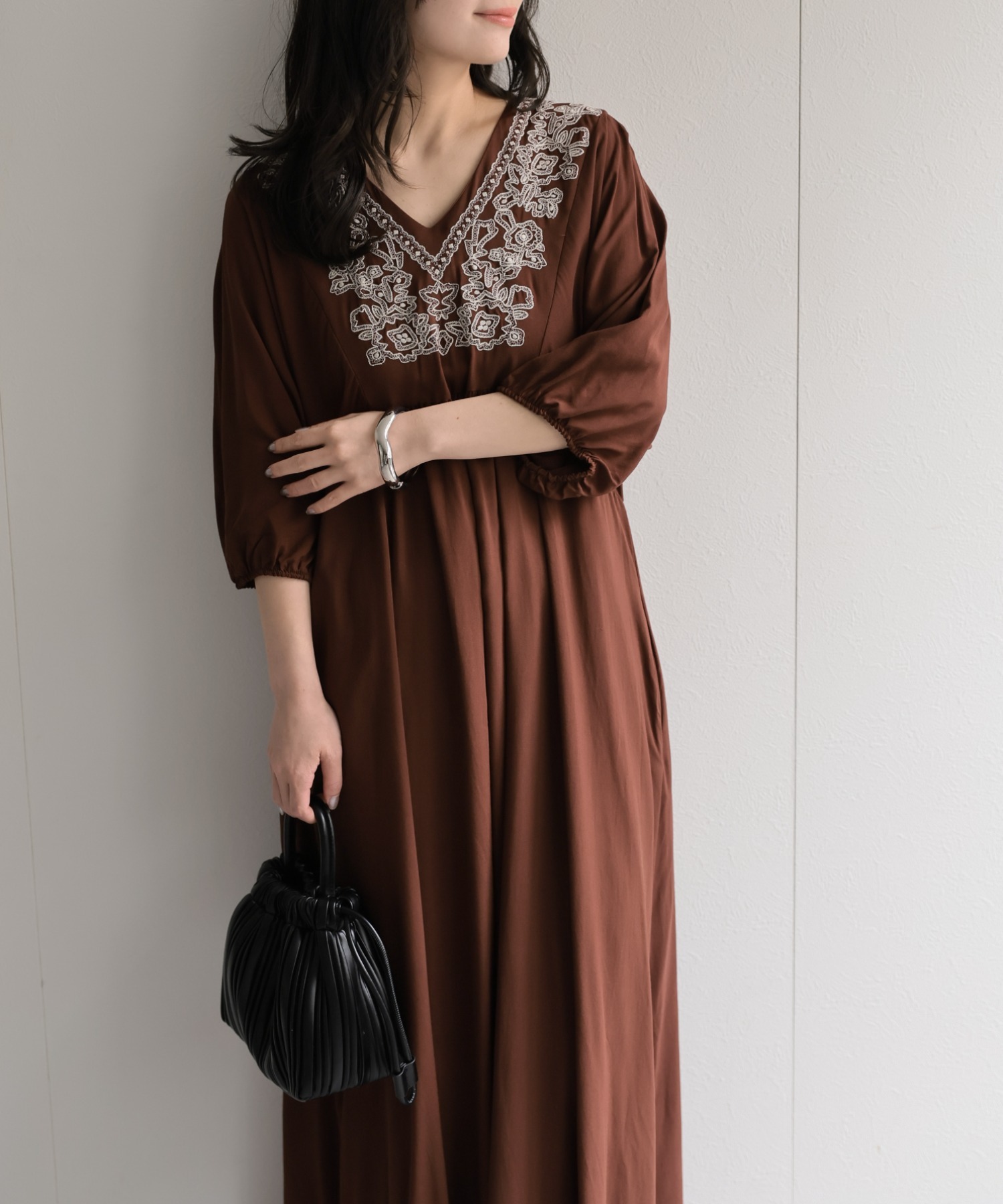 model：156cm 着用サイズ：FREE