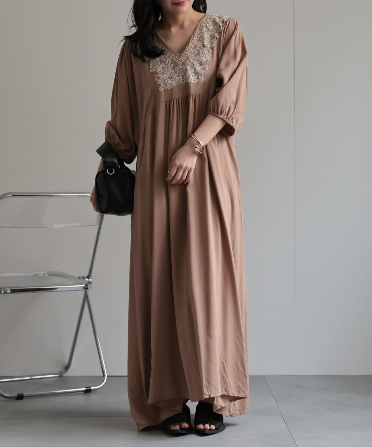model：156cm 着用サイズ：FREE