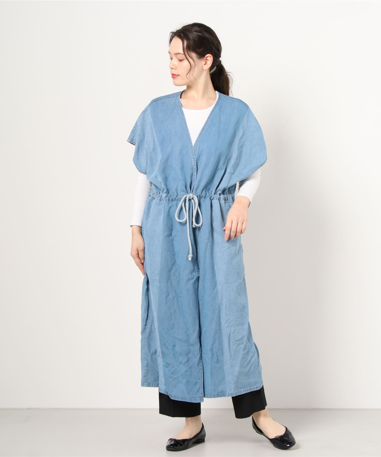 Seagreen シーグリーン Vintage タイムセール Rayon Denim One Piece