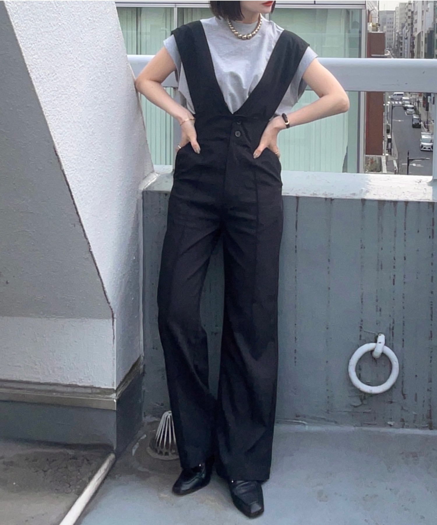 model:162cm  着用サイズ:Lサイズ