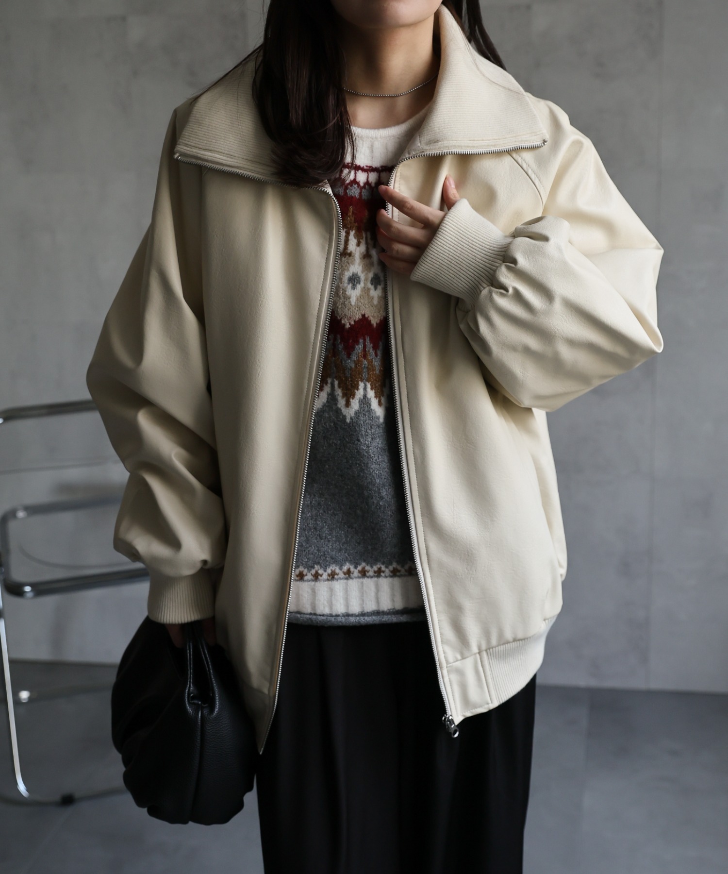 model：156cm 着用サイズ：FREE