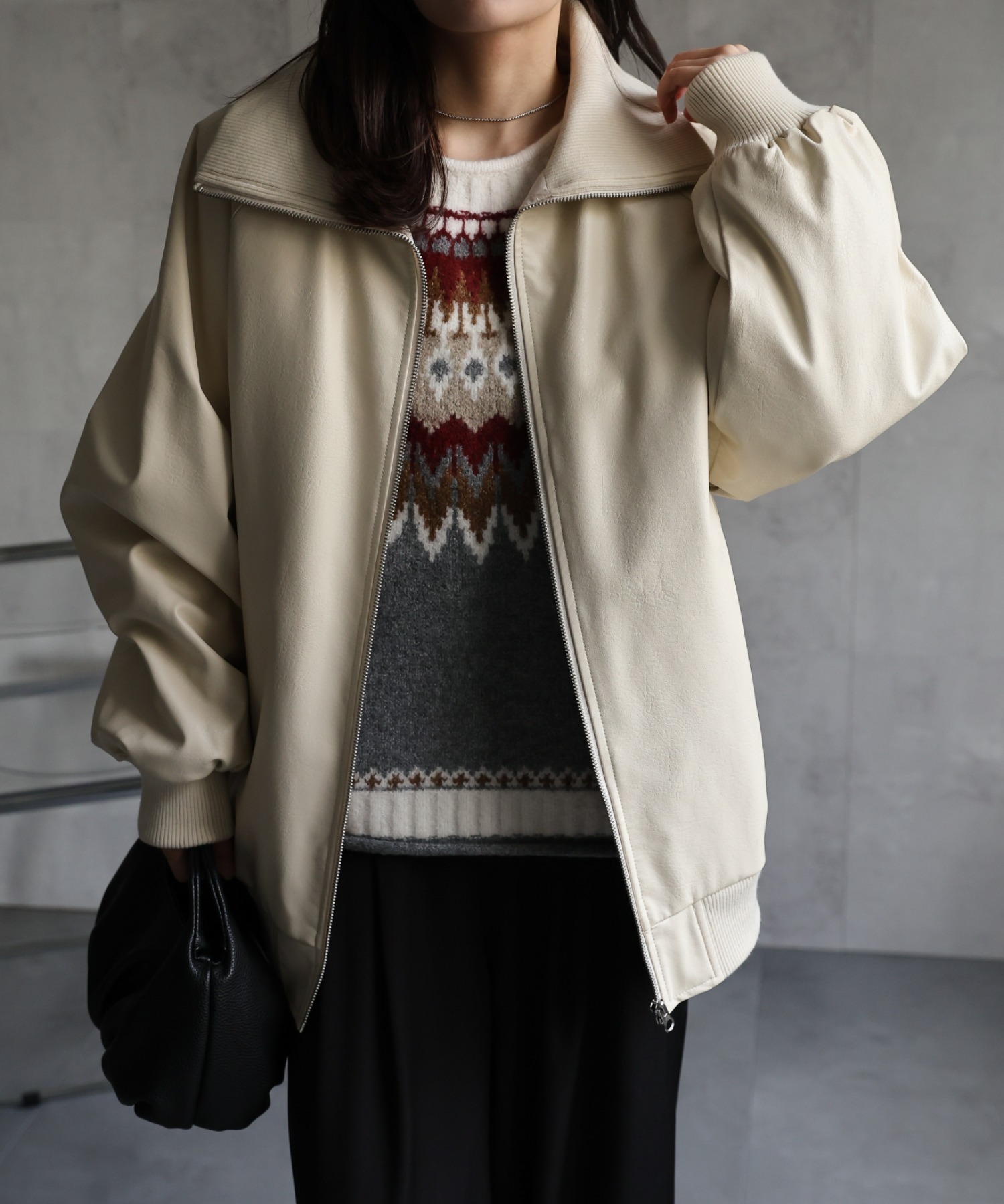 model：156cm 着用サイズ：FREE