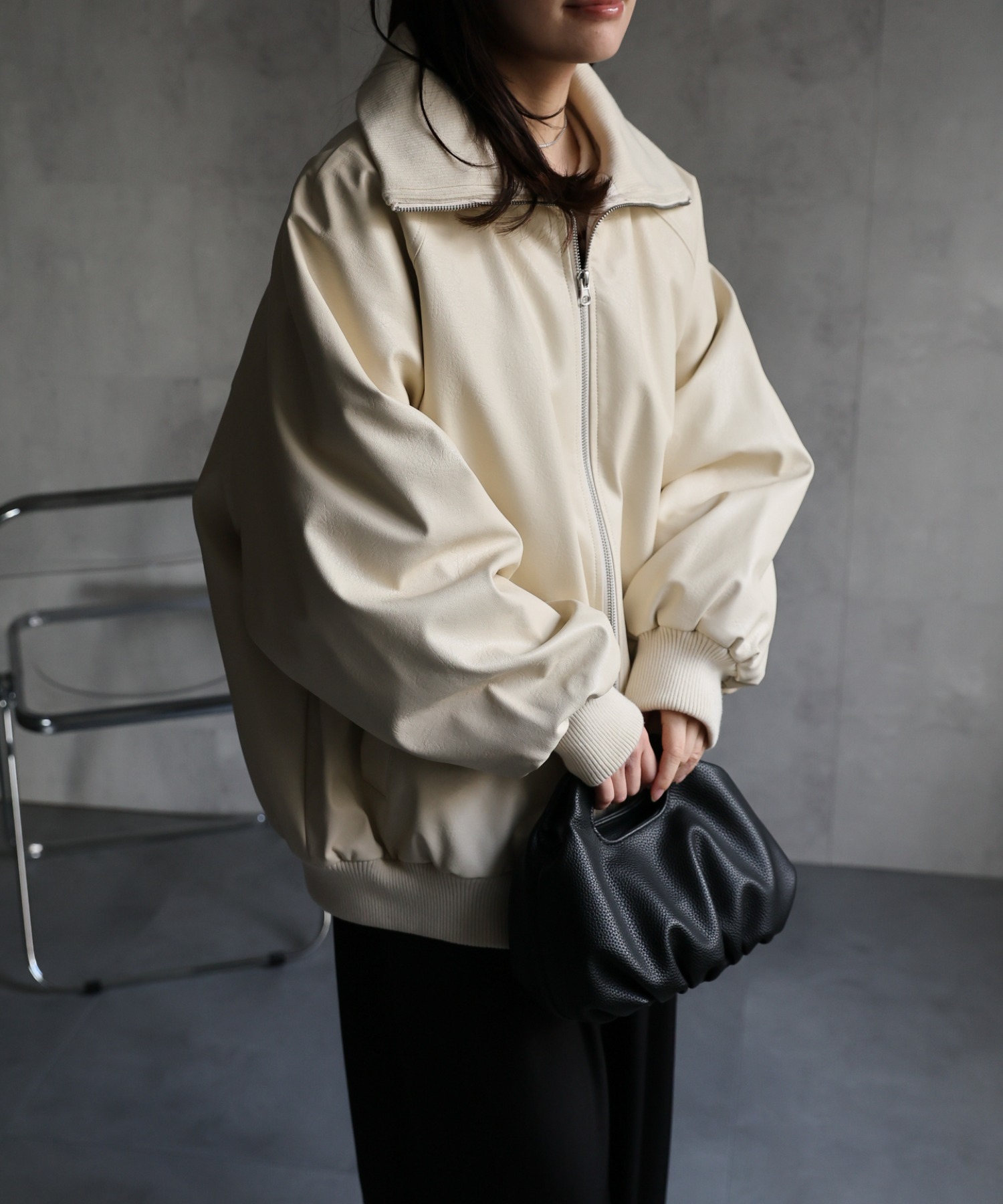 model：156cm 着用サイズ：FREE
