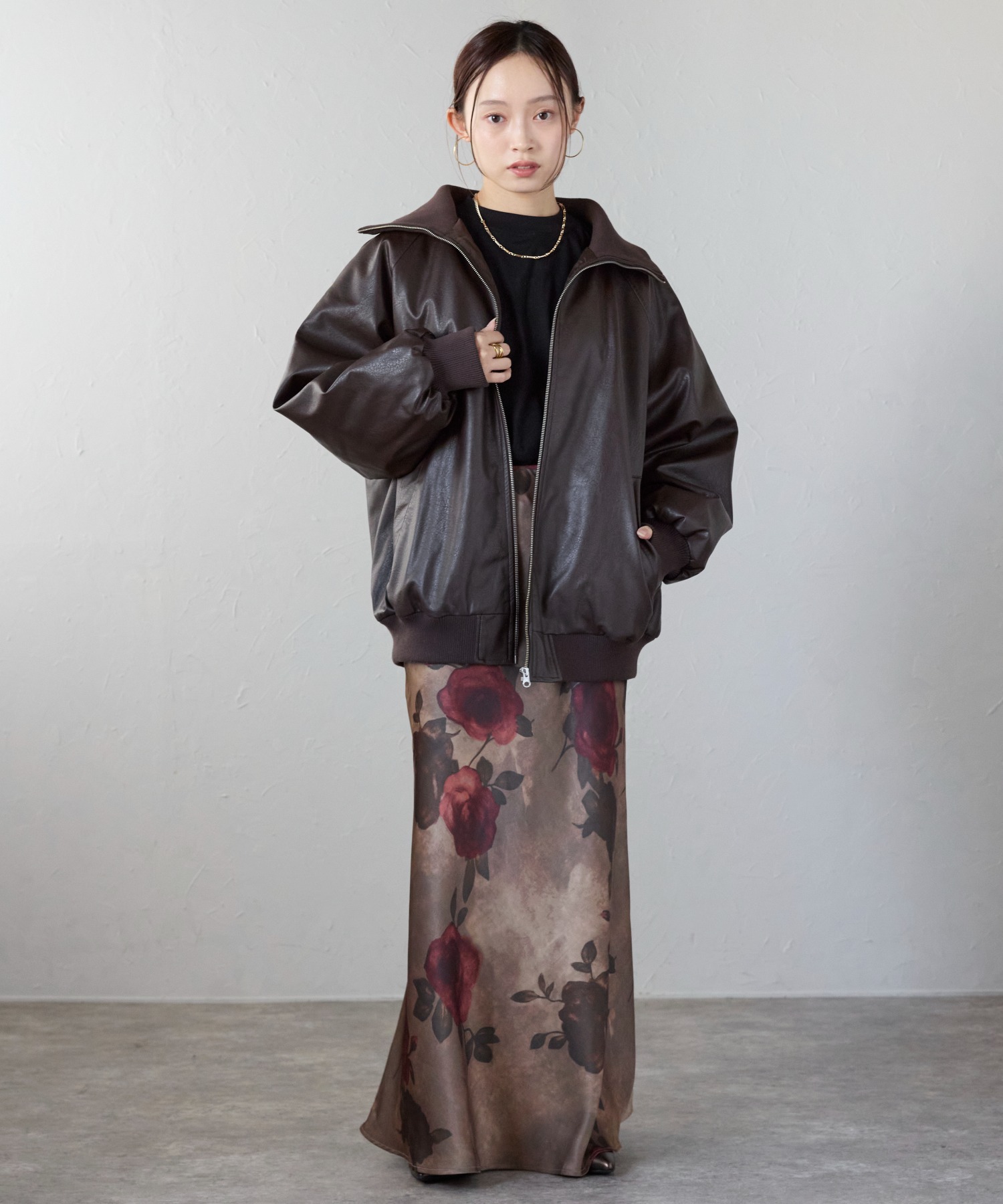model：158cm 着用サイズ：FREE