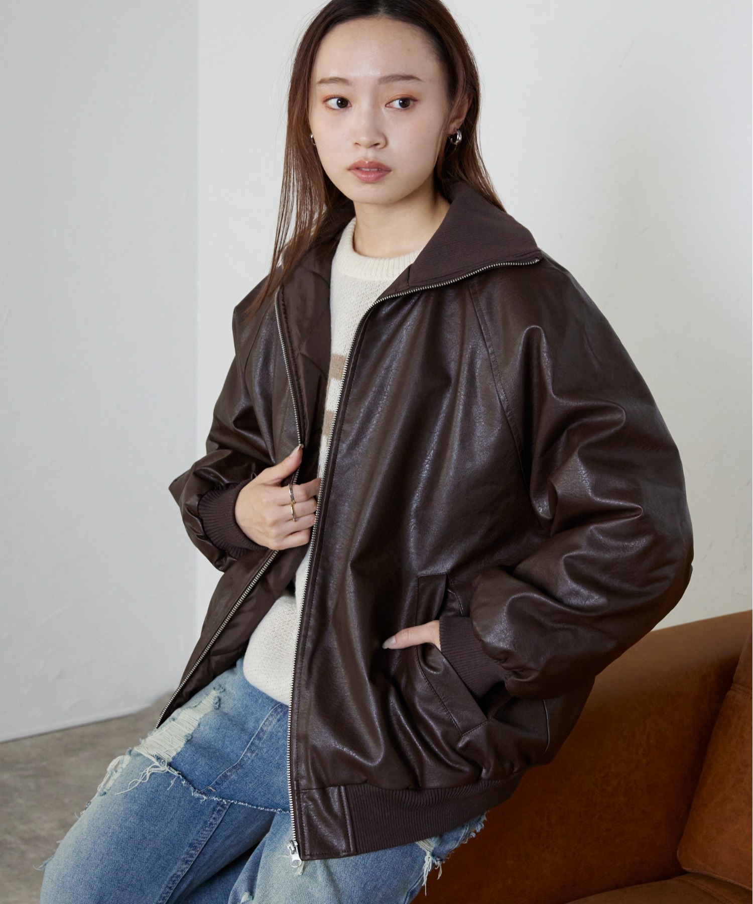 model：158cm 着用サイズ：FREE