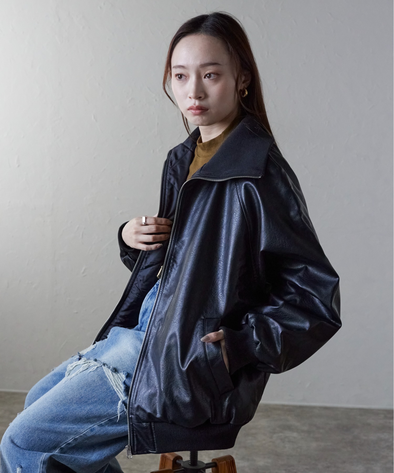 model：158cm 着用サイズ：FREE