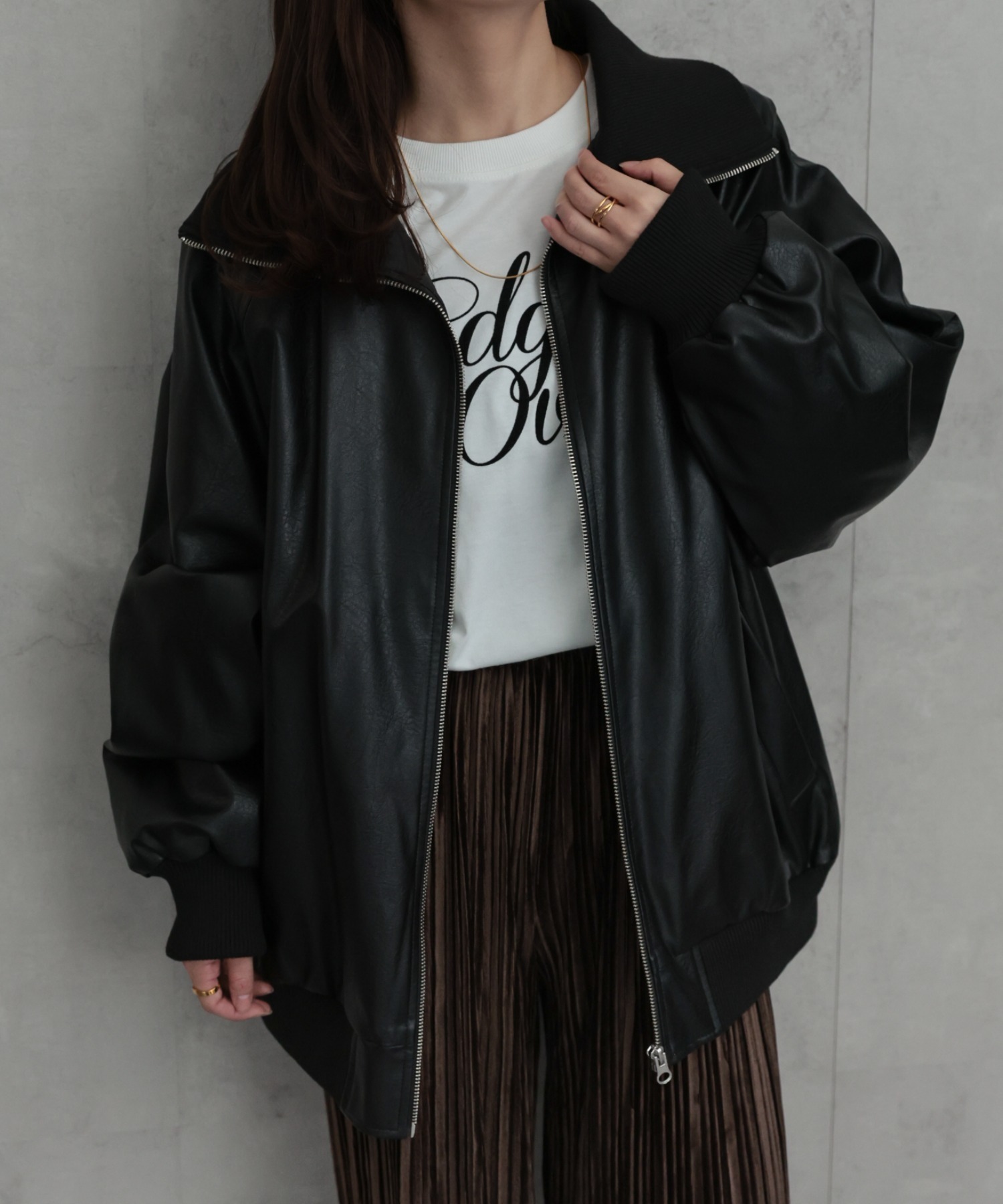 model：156cm 着用サイズ：FREE