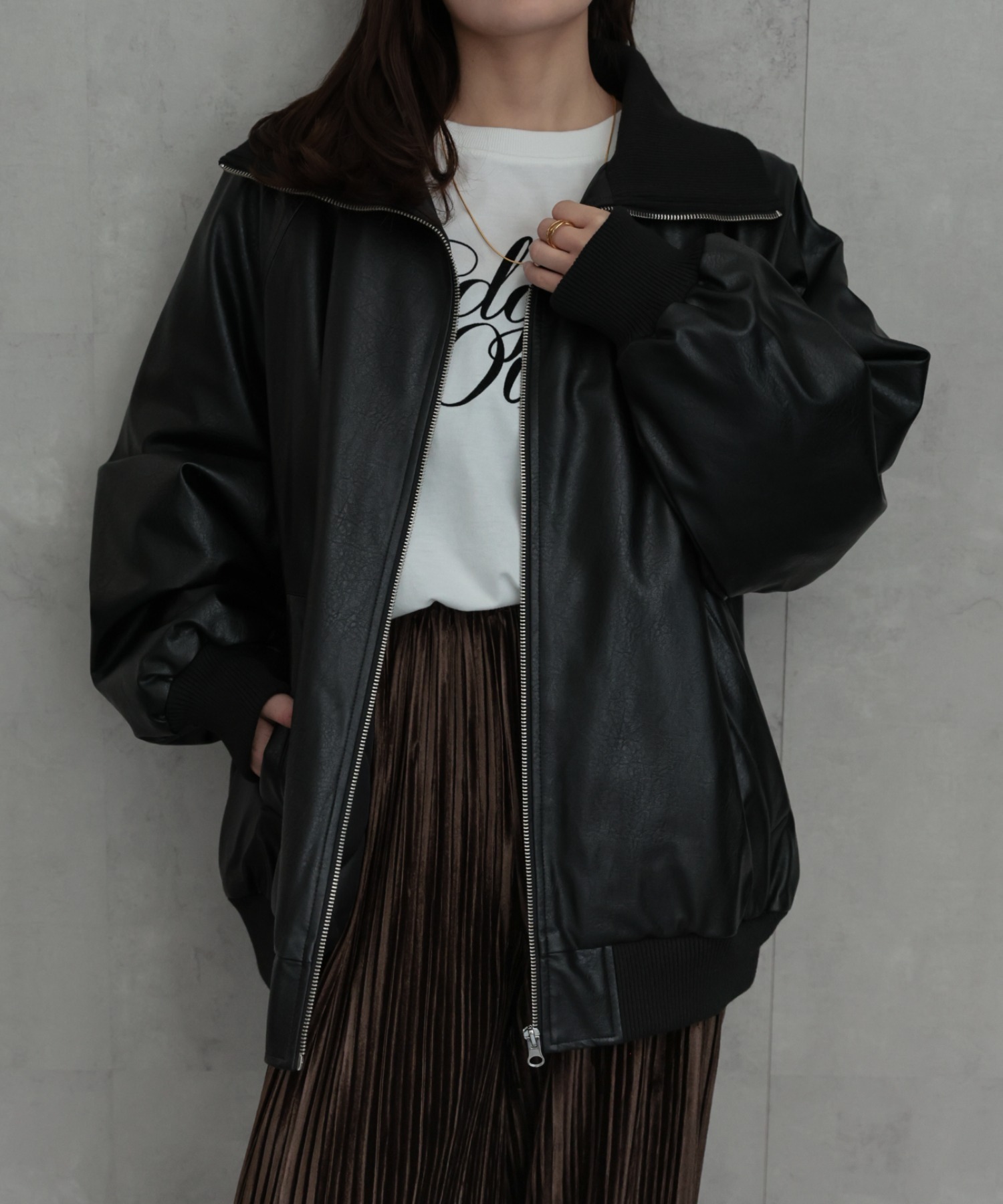 model：156cm 着用サイズ：FREE