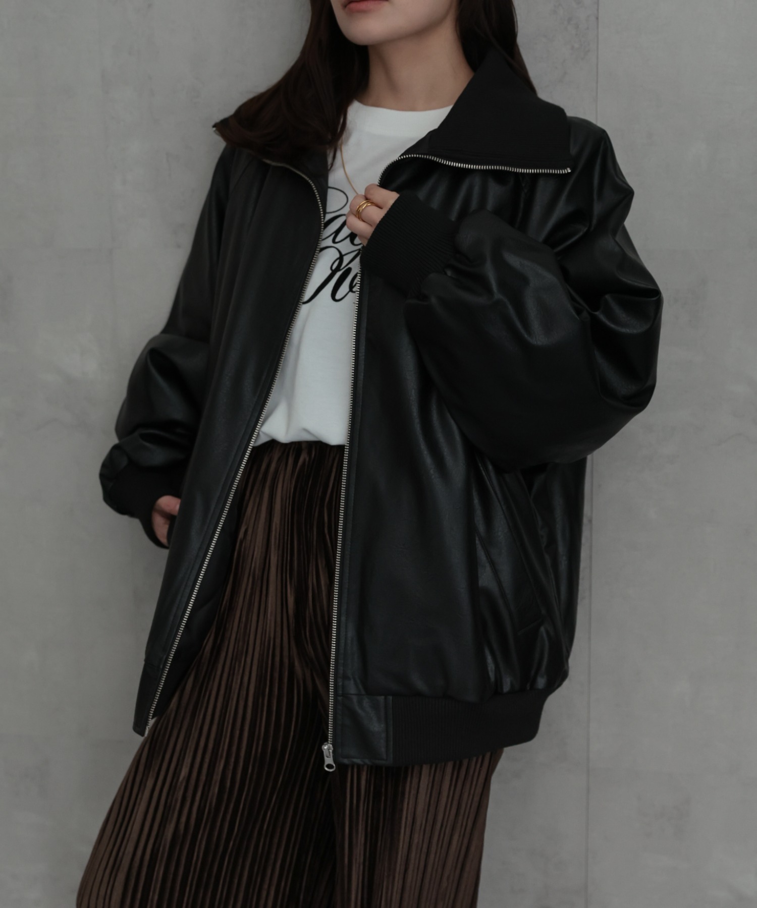 model：156cm 着用サイズ：FREE