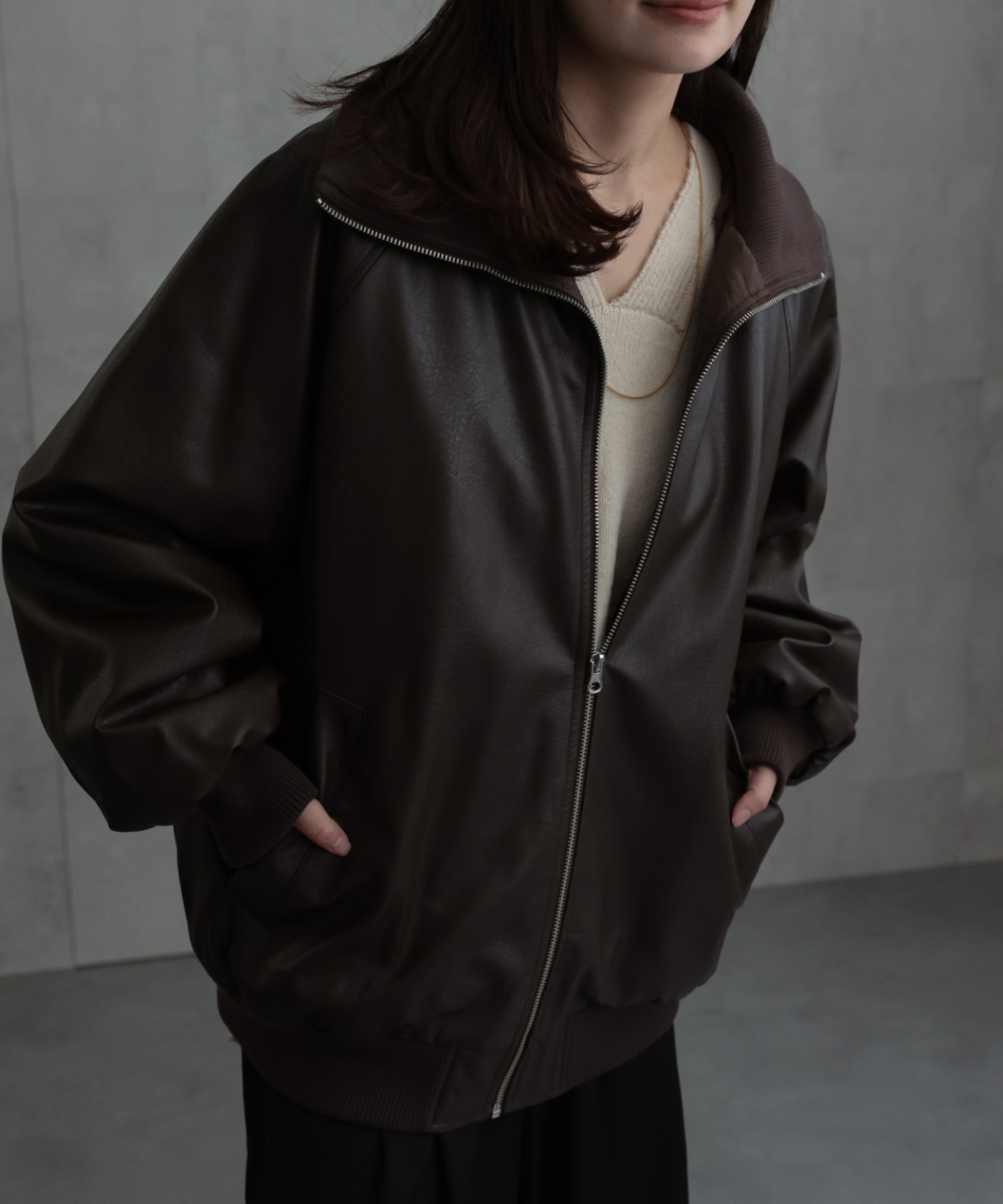 model：156cm 着用サイズ：FREE