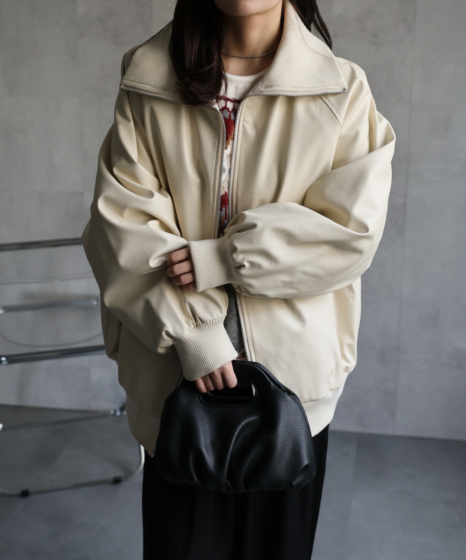 model：156cm 着用サイズ：FREE