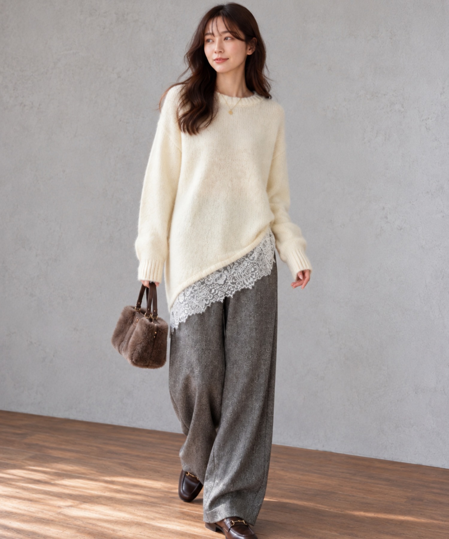 model：160cm 着用サイズ：FREE