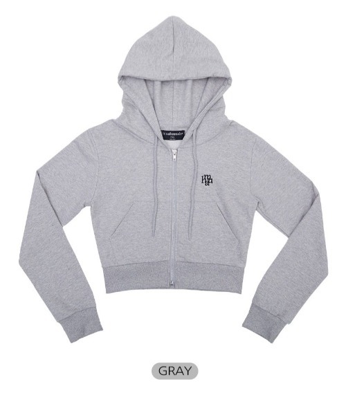 A'GEM/9 × .kom『muah muah/ムーアムーア』 LOGO POINT TRAINING CROP